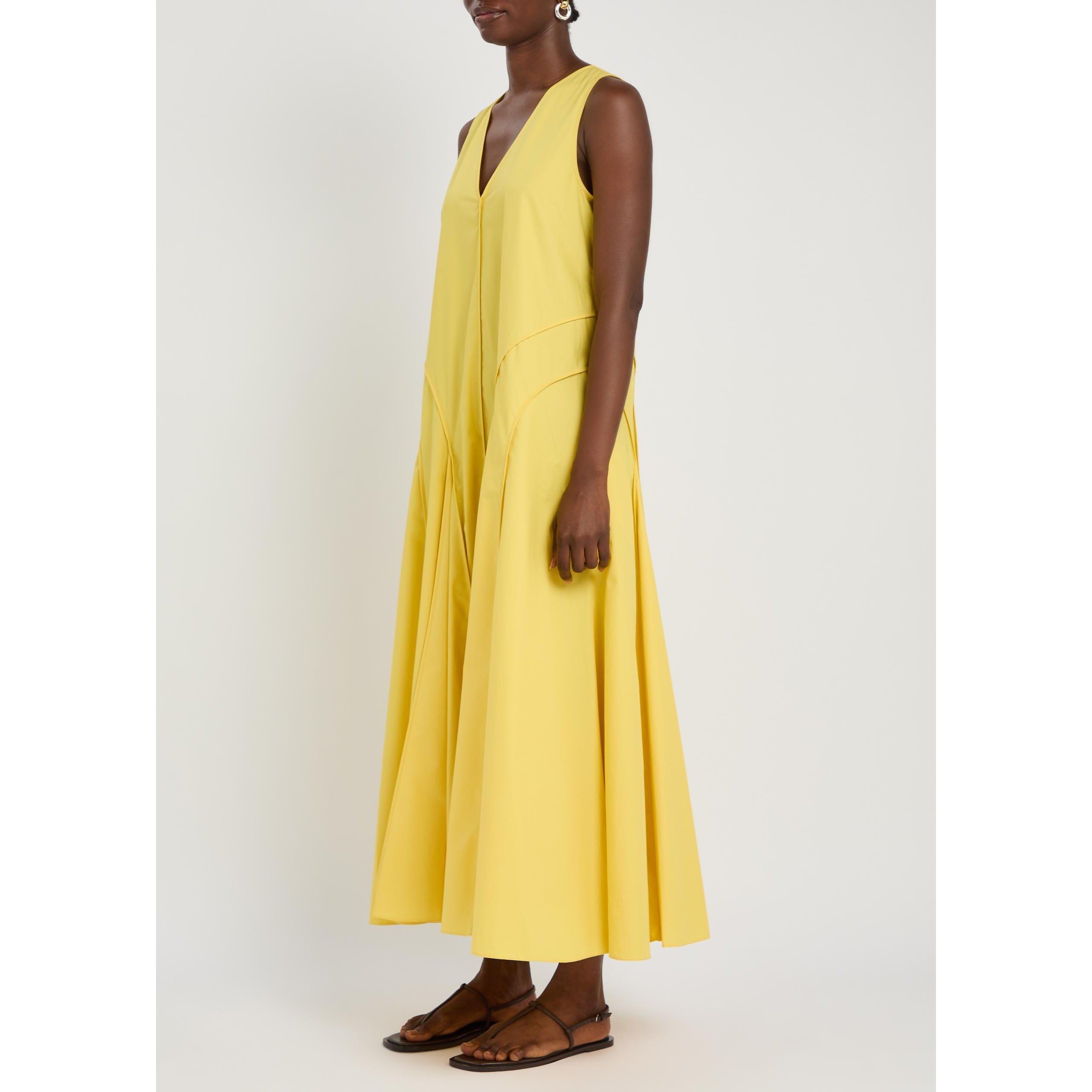 YELLOW - Another Tomorrow - V NECK DAY DRESS - 2