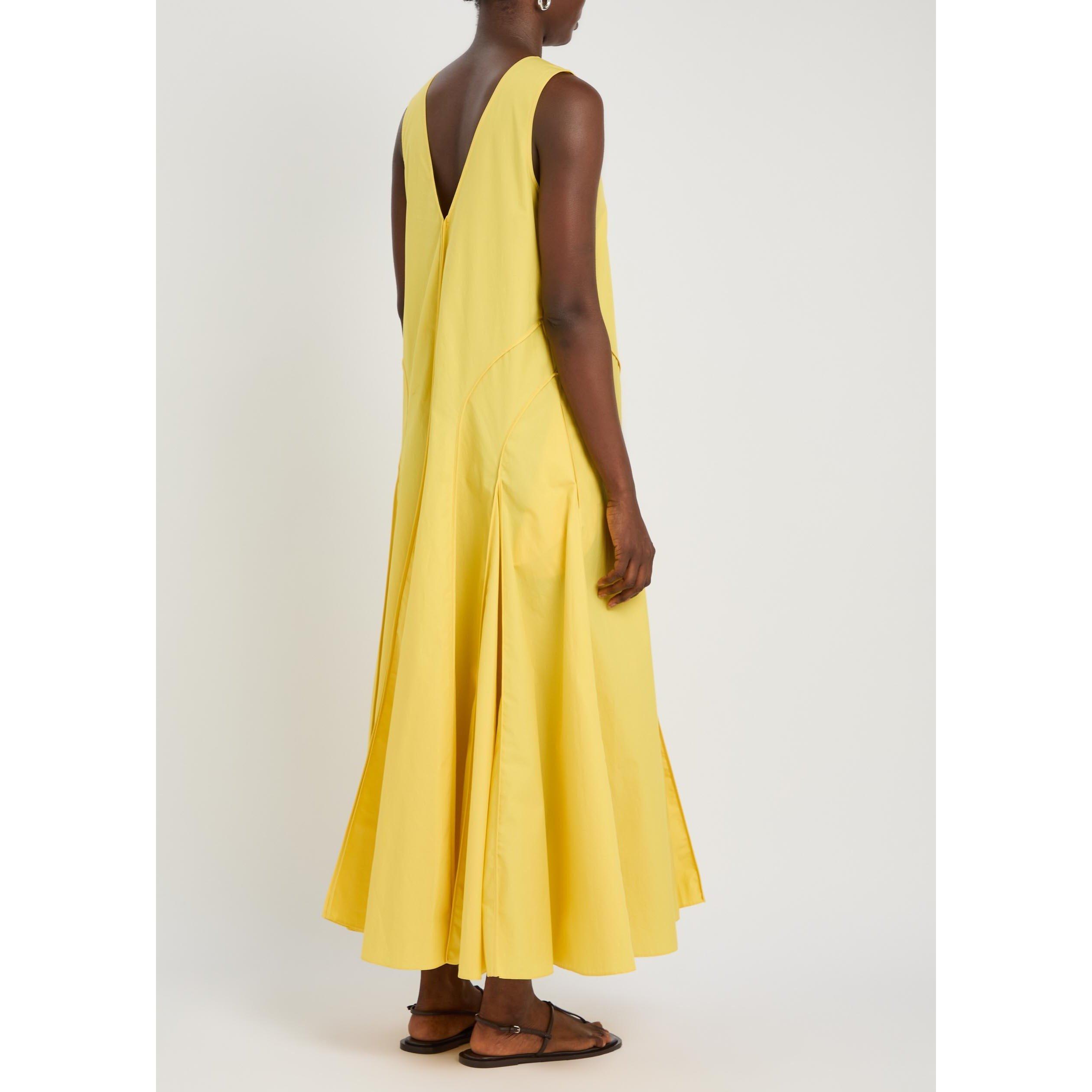 YELLOW - Another Tomorrow - V NECK DAY DRESS - 3
