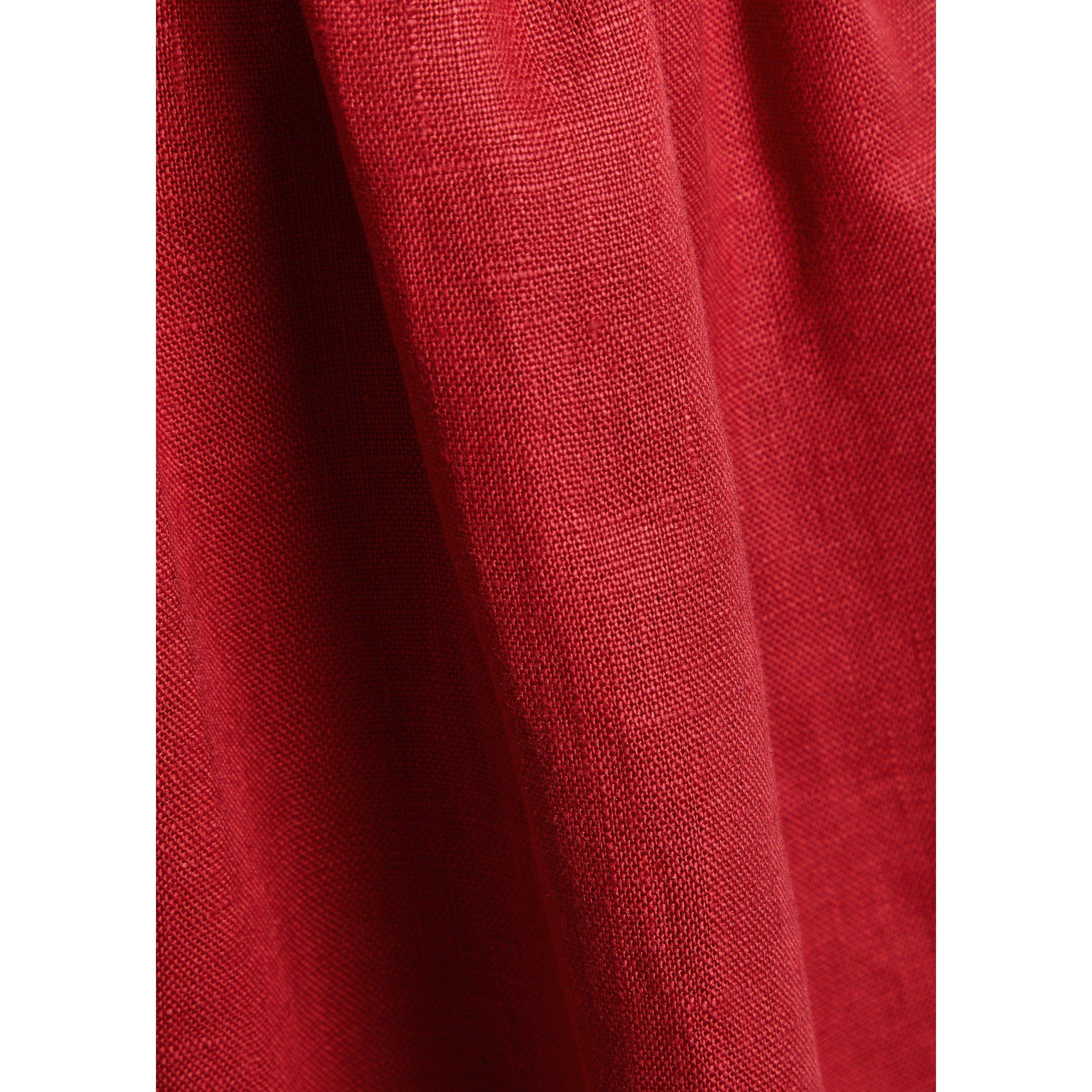 RED - Faithfull The Brand - Women's Uma Linen Square-Neck Mini Dress - 4