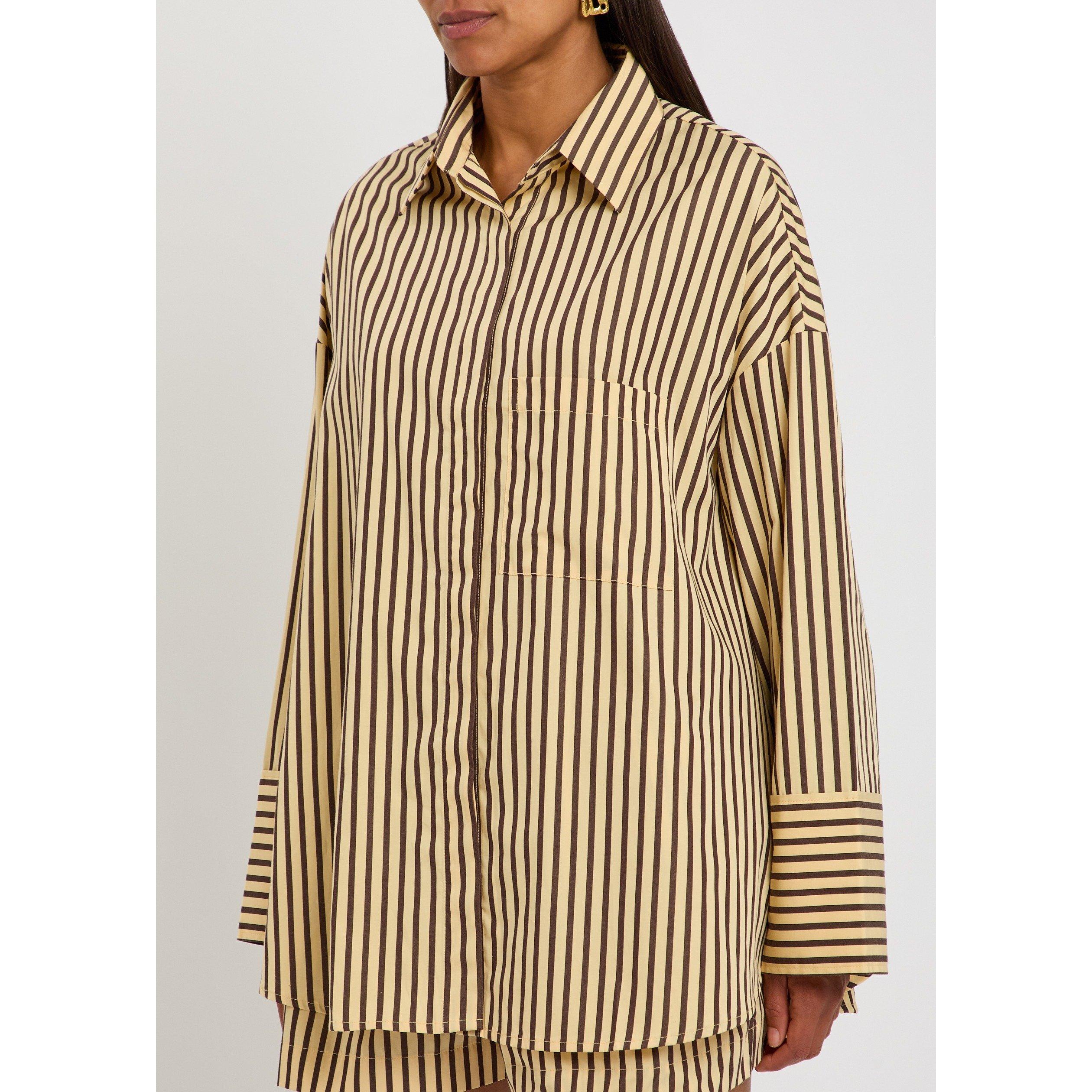 BEIGE AND OTHER - Faithfull The Brand - Women's Clemente Striped Cotton Long-Sleeve Oversized-Fit Shirt - 2