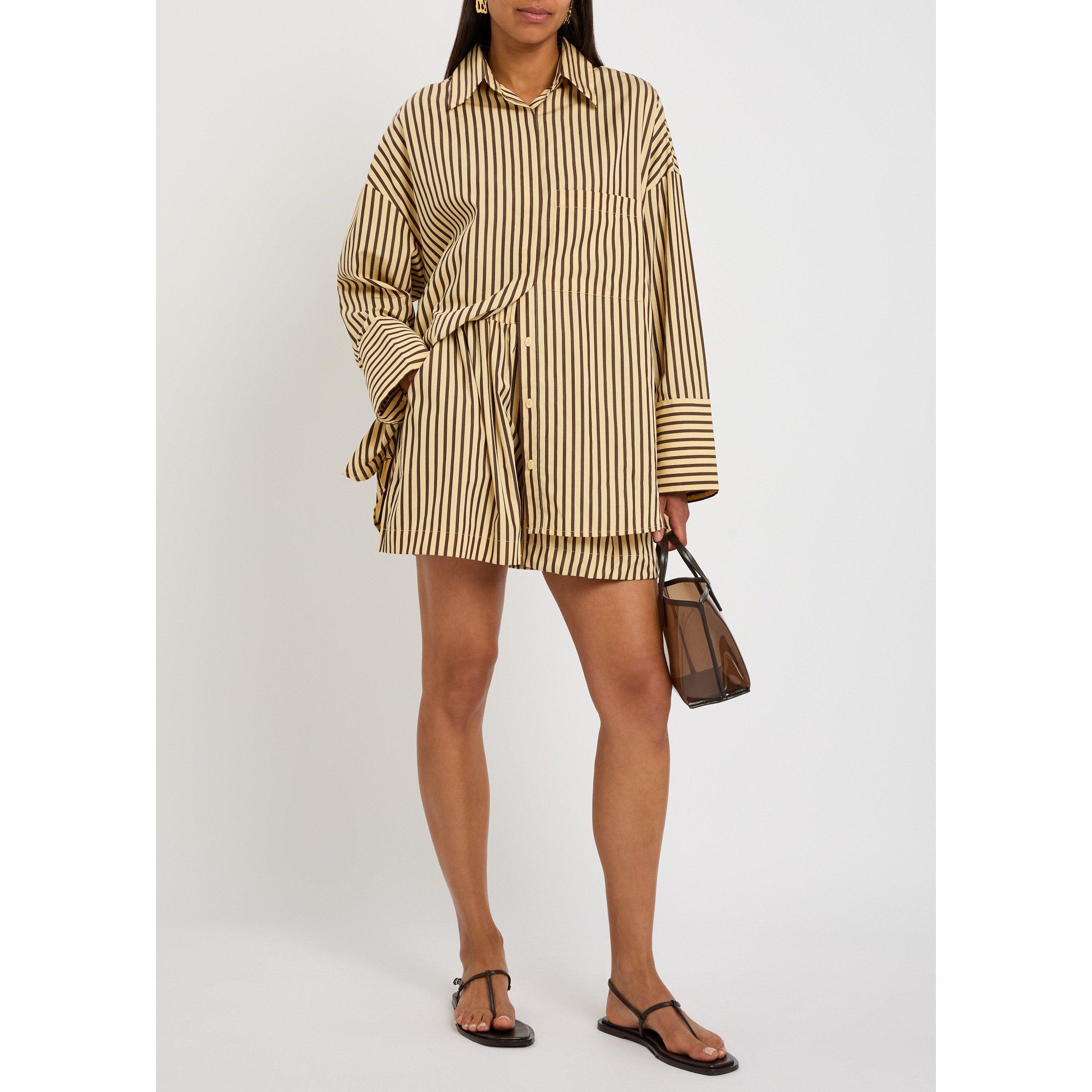 BEIGE AND OTHER - Faithfull The Brand - Women's Clemente Striped Cotton Long-Sleeve Oversized-Fit Shirt - 5
