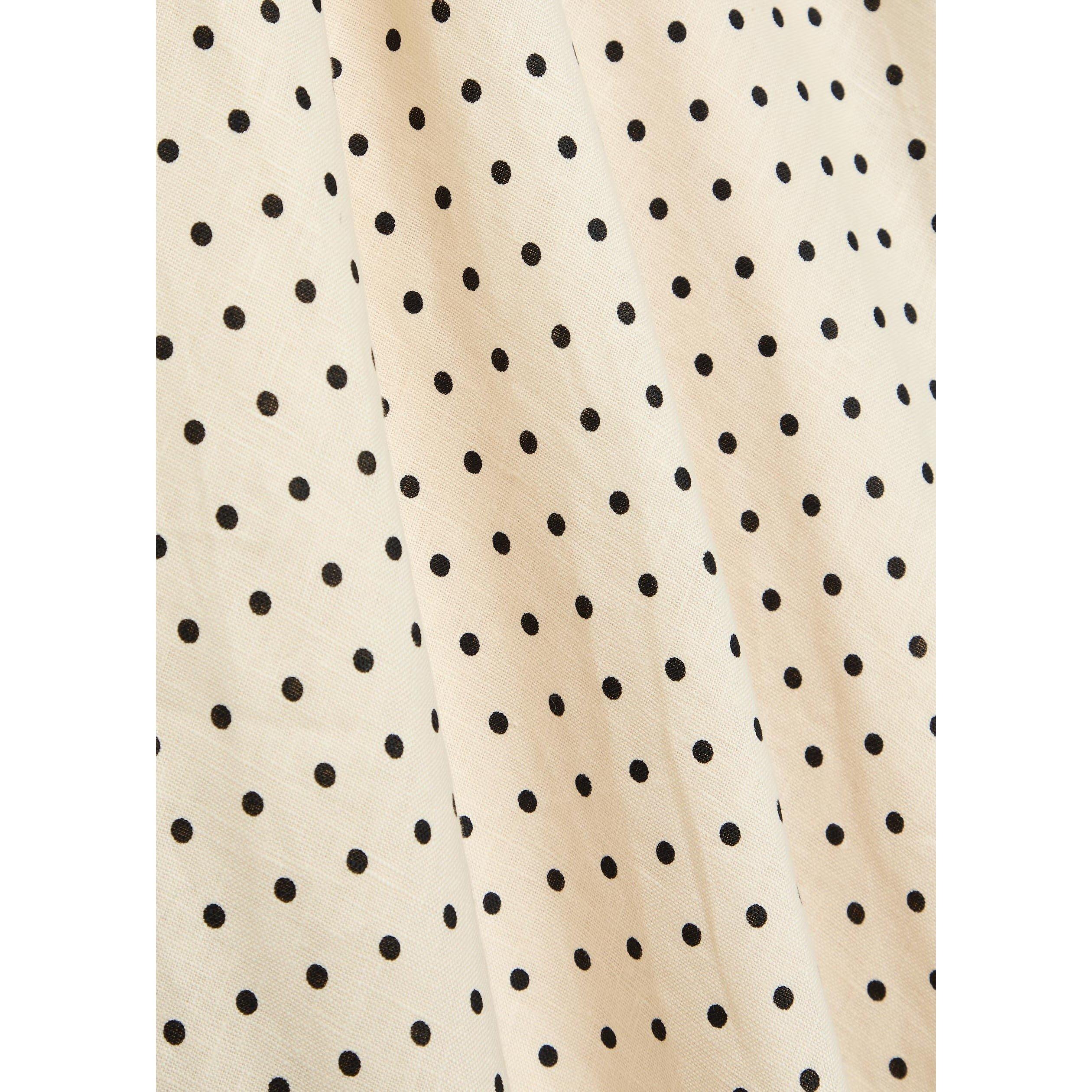 CREAM AND OTHER - Faithfull The Brand - Women's Solana Linen Polka Dot Maxi Dress - 4