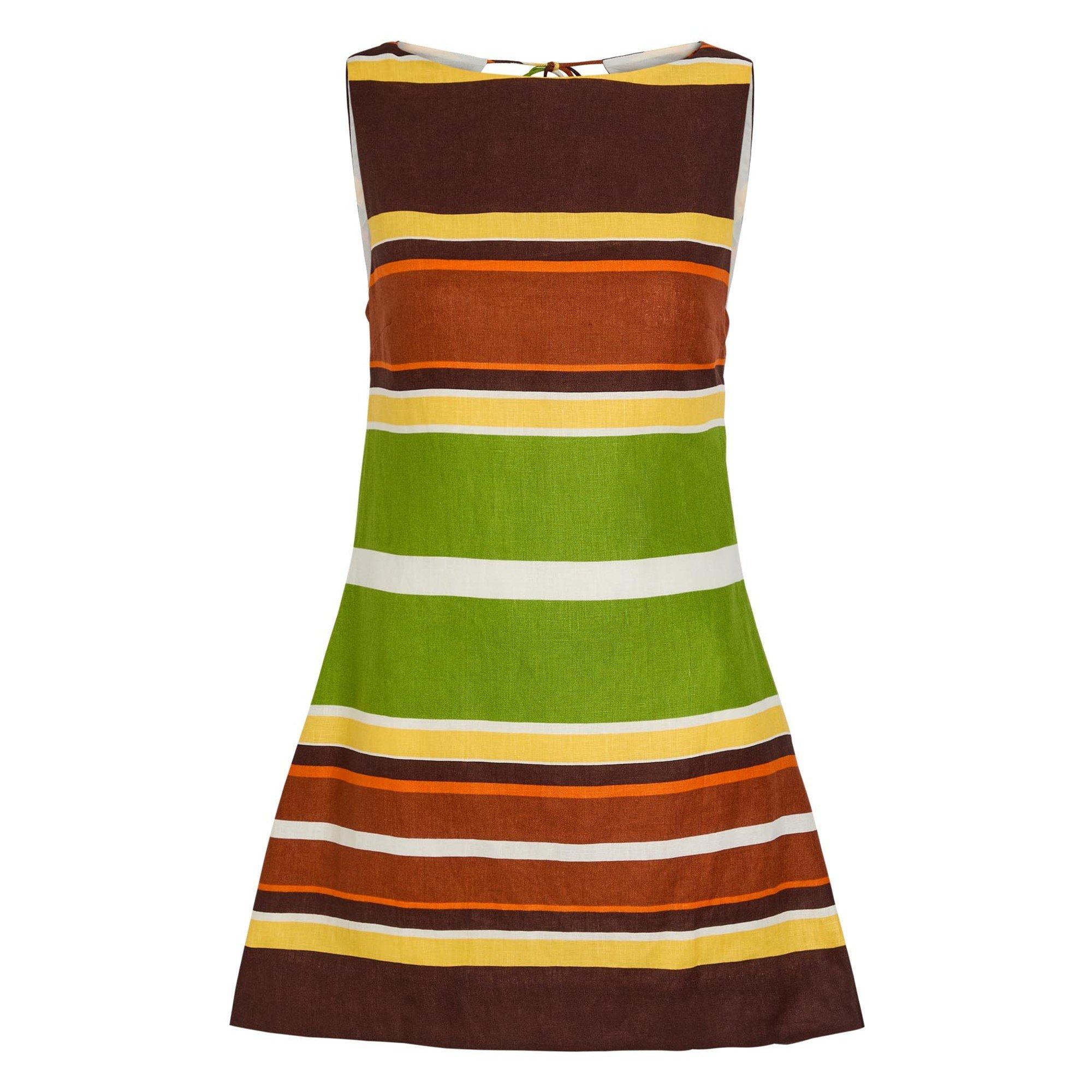 STRIPE - Faithfull The Brand - Women's Jacie Linen Mini Dress - 1