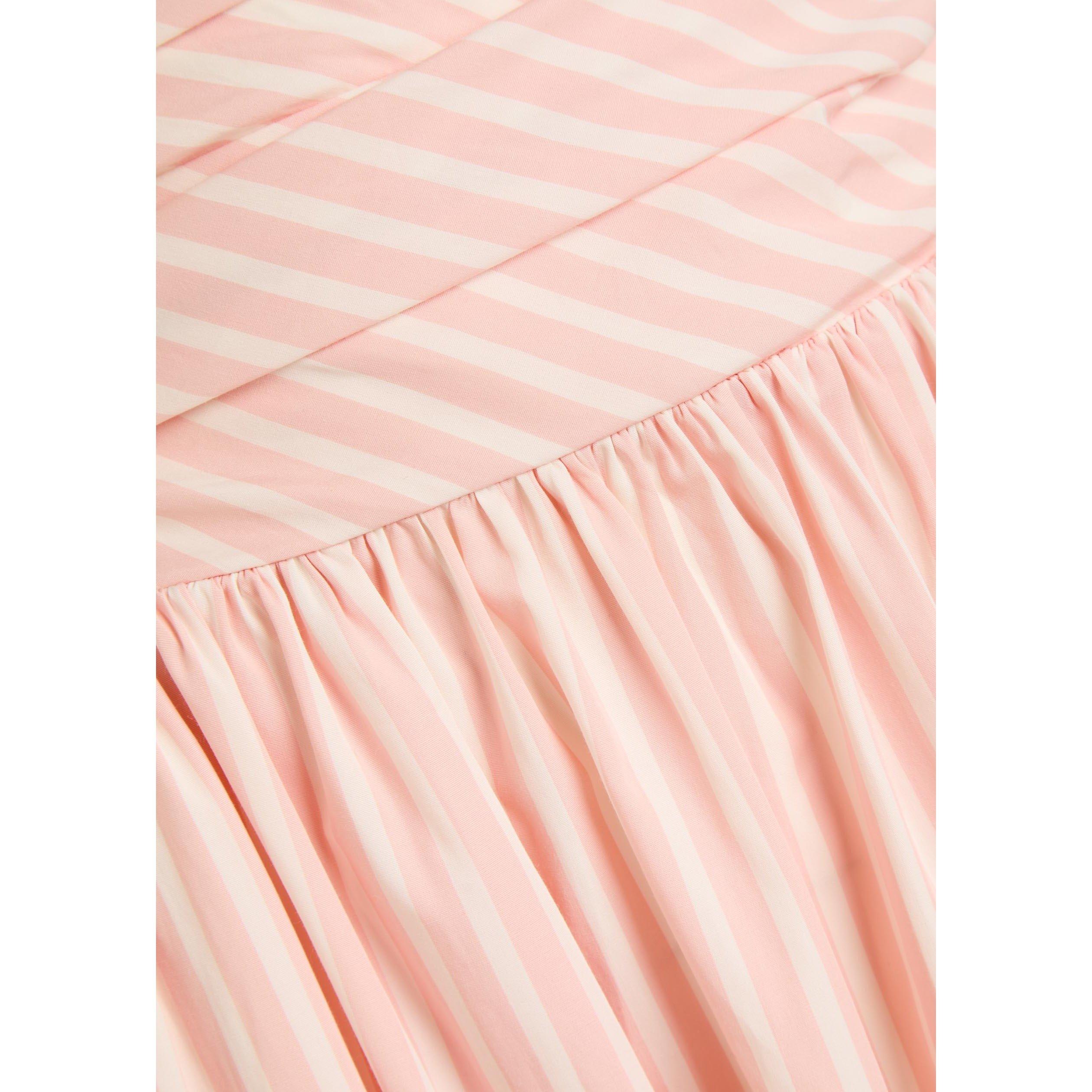 LIGHT PINK - Faithfull The Brand - Women's Portlligat Striped Cotton Maxi Dress - 4