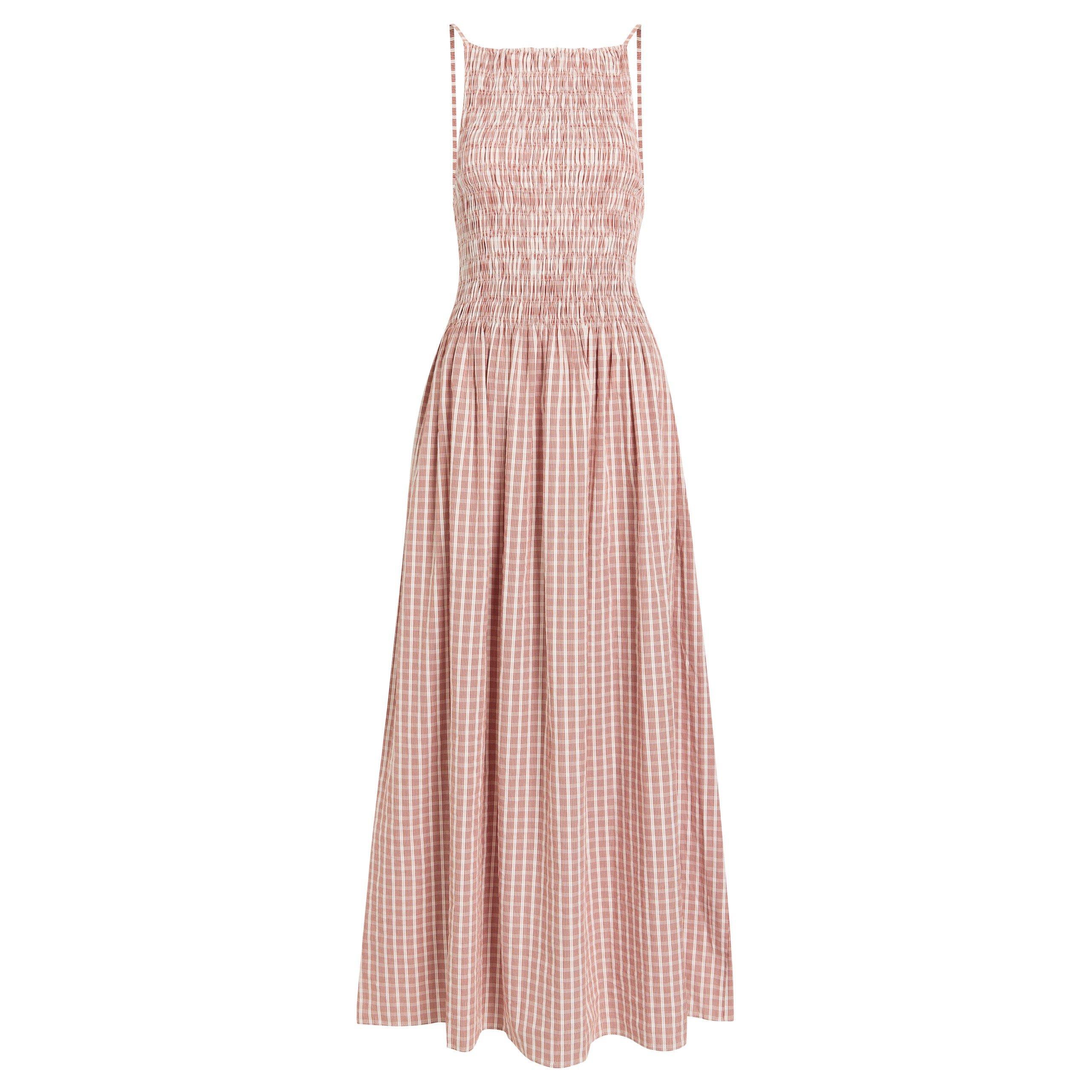 RED AND WHITE - Faithfull The Brand - LAIA MAXI DRESS