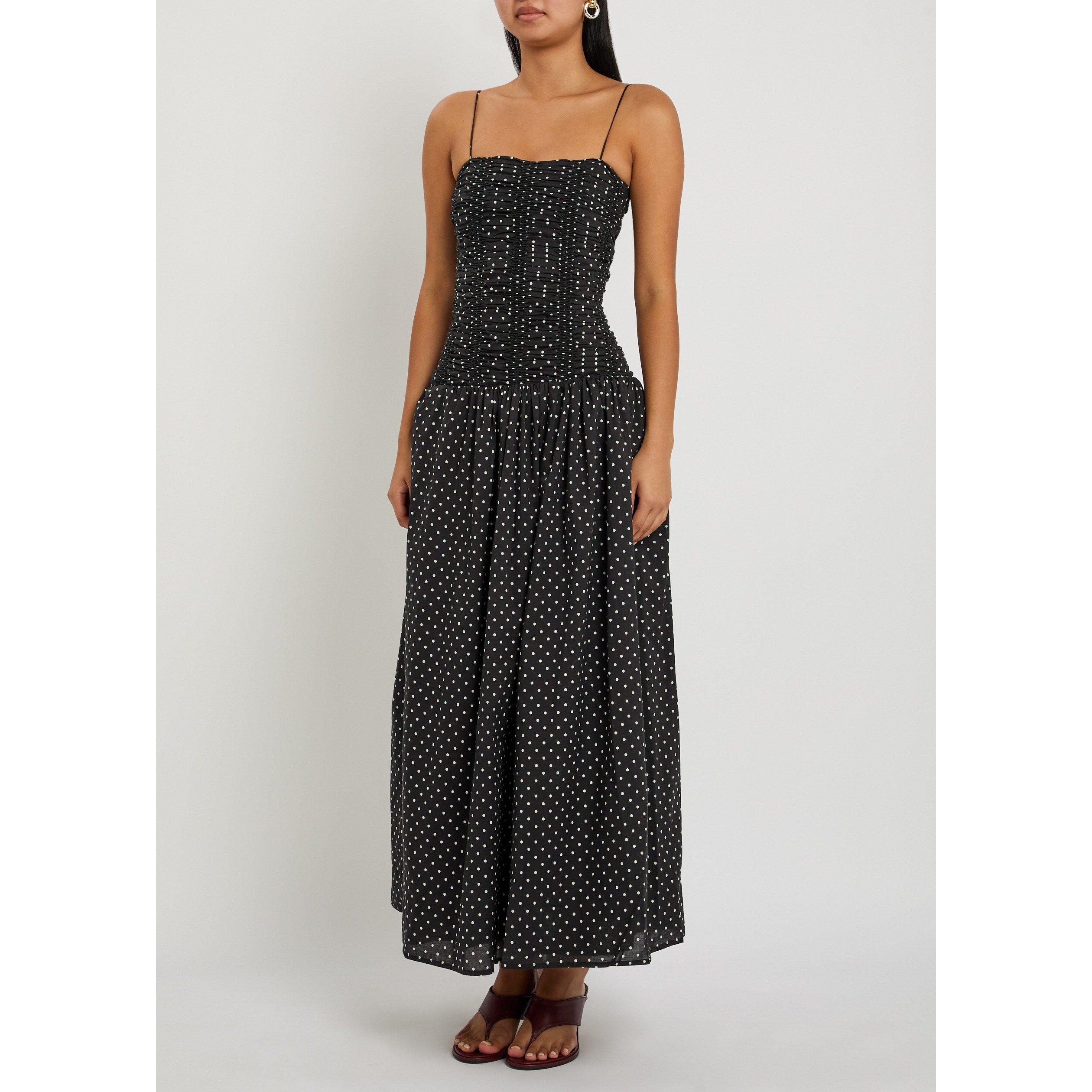 BLACK AND WHITE - Faithfull The Brand - Women's Mira Cotton Polka Dot Maxi Dress - 2