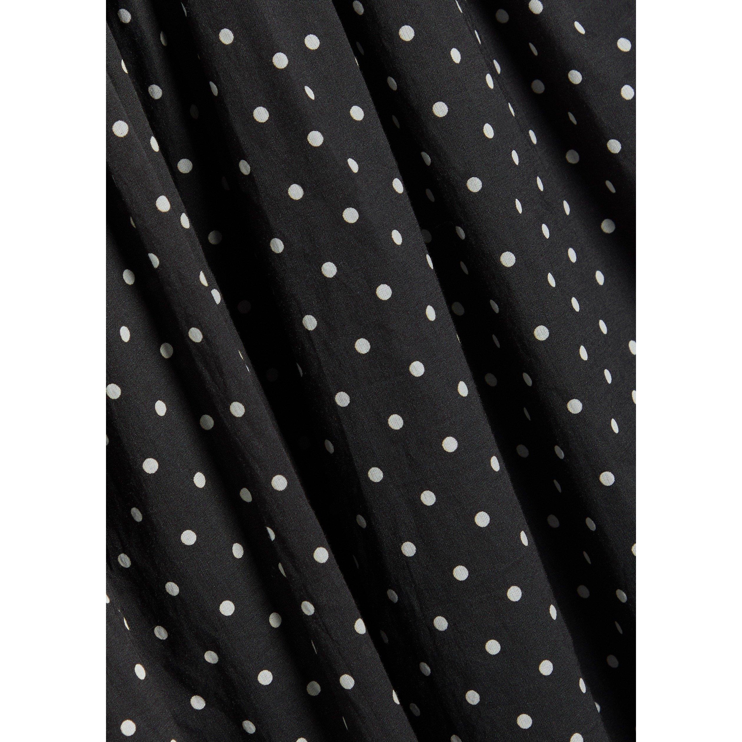 BLACK AND WHITE - Faithfull The Brand - Women's Mira Cotton Polka Dot Maxi Dress - 4