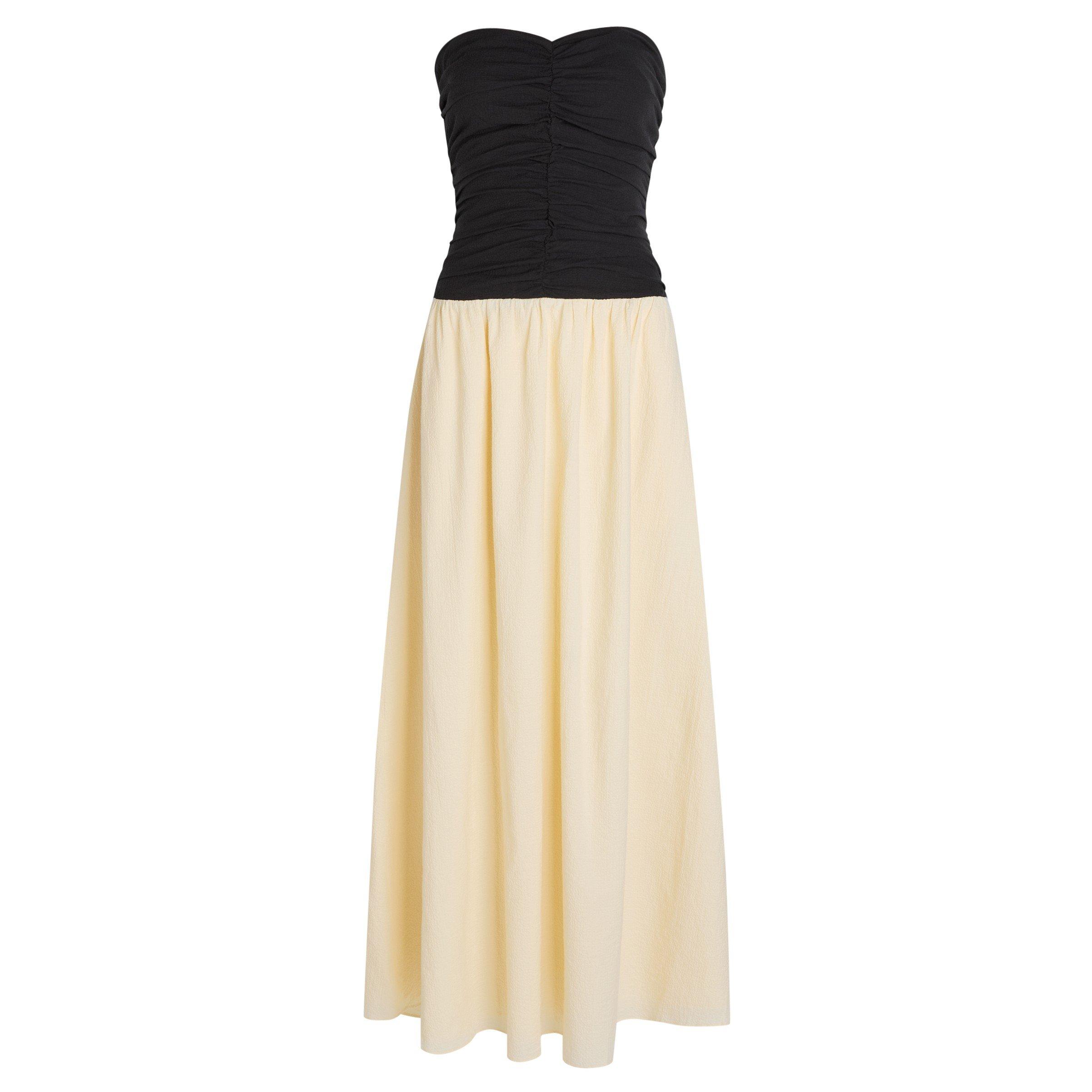 BLACK AND WHITE - Faithfull The Brand - SANT ROC MAXI DRESS