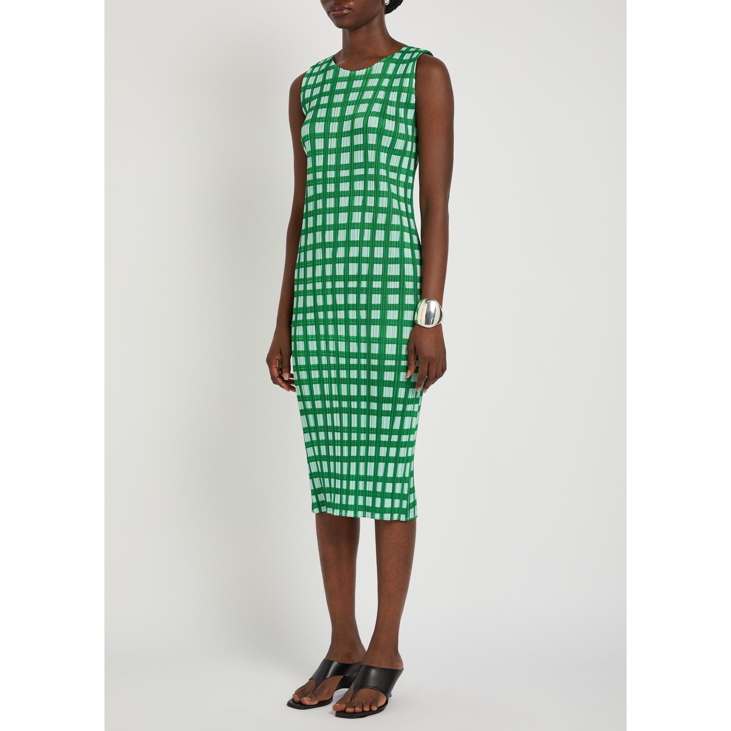 GREEN - Issey Miyake - Women's Basket Pleated Maxi Dress - 2