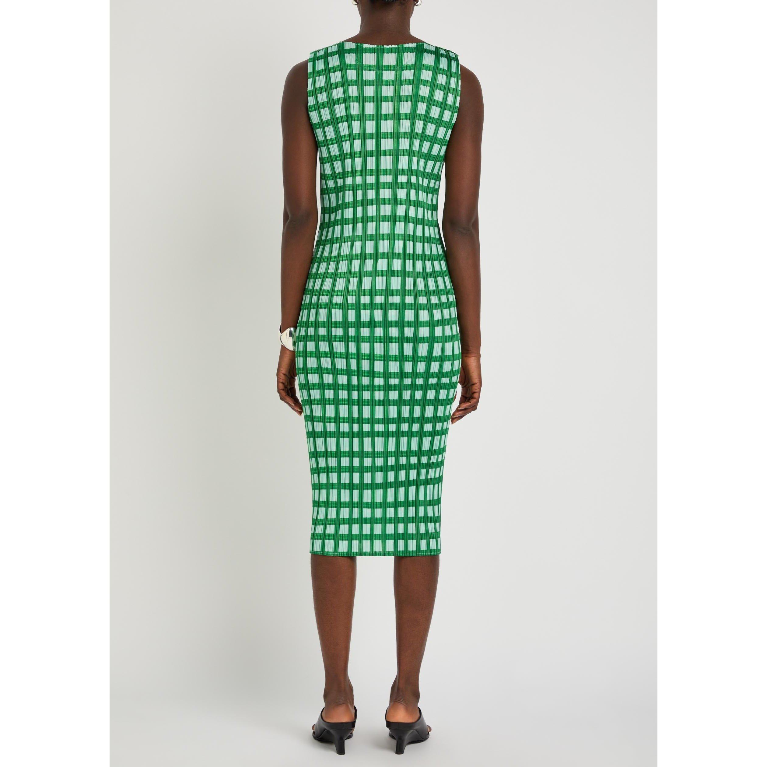 GREEN - Issey Miyake - Women's Basket Pleated Maxi Dress - 3