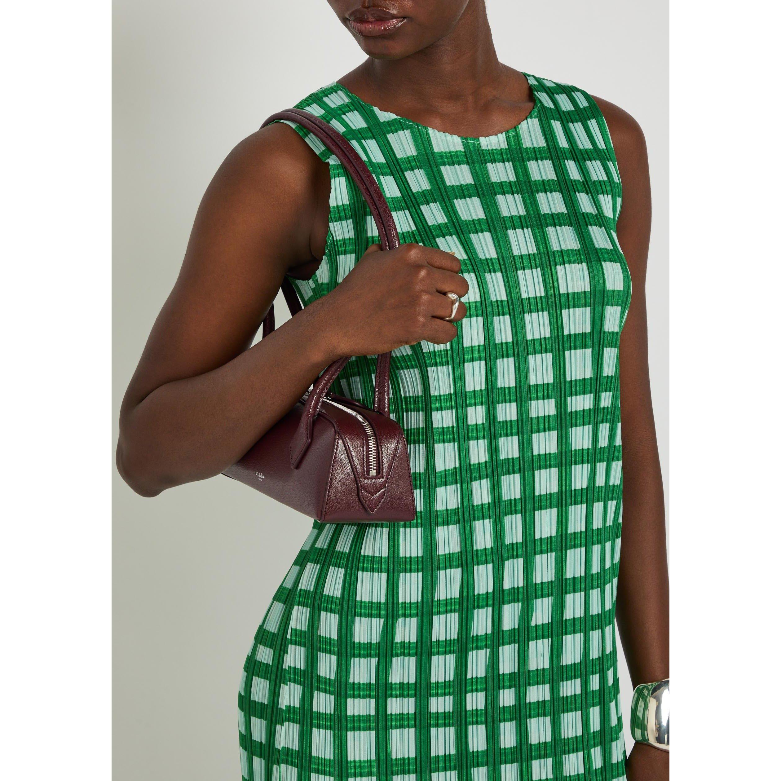 GREEN - Issey Miyake - Women's Basket Pleated Maxi Dress - 4
