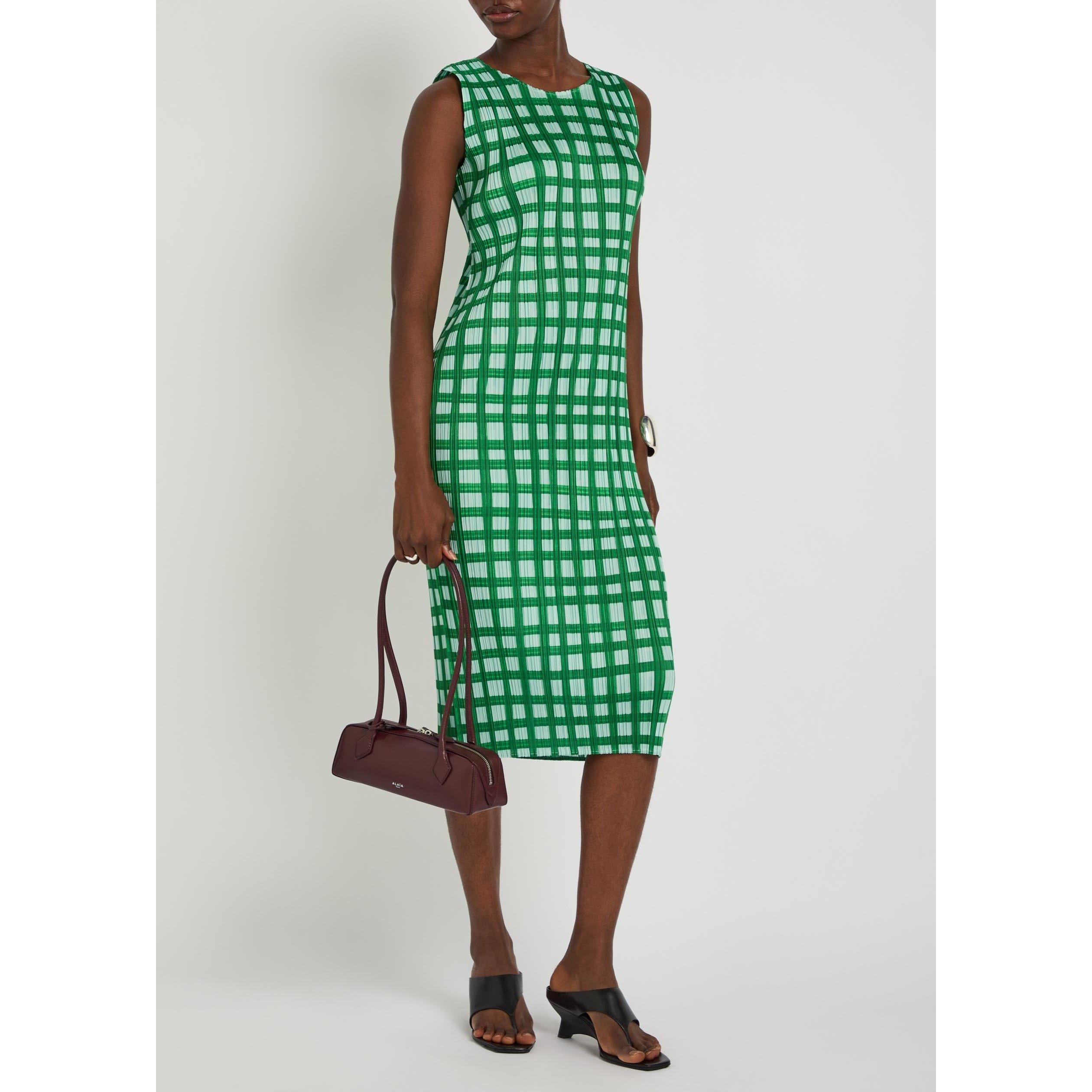 GREEN - Issey Miyake - Women's Basket Pleated Maxi Dress - 5