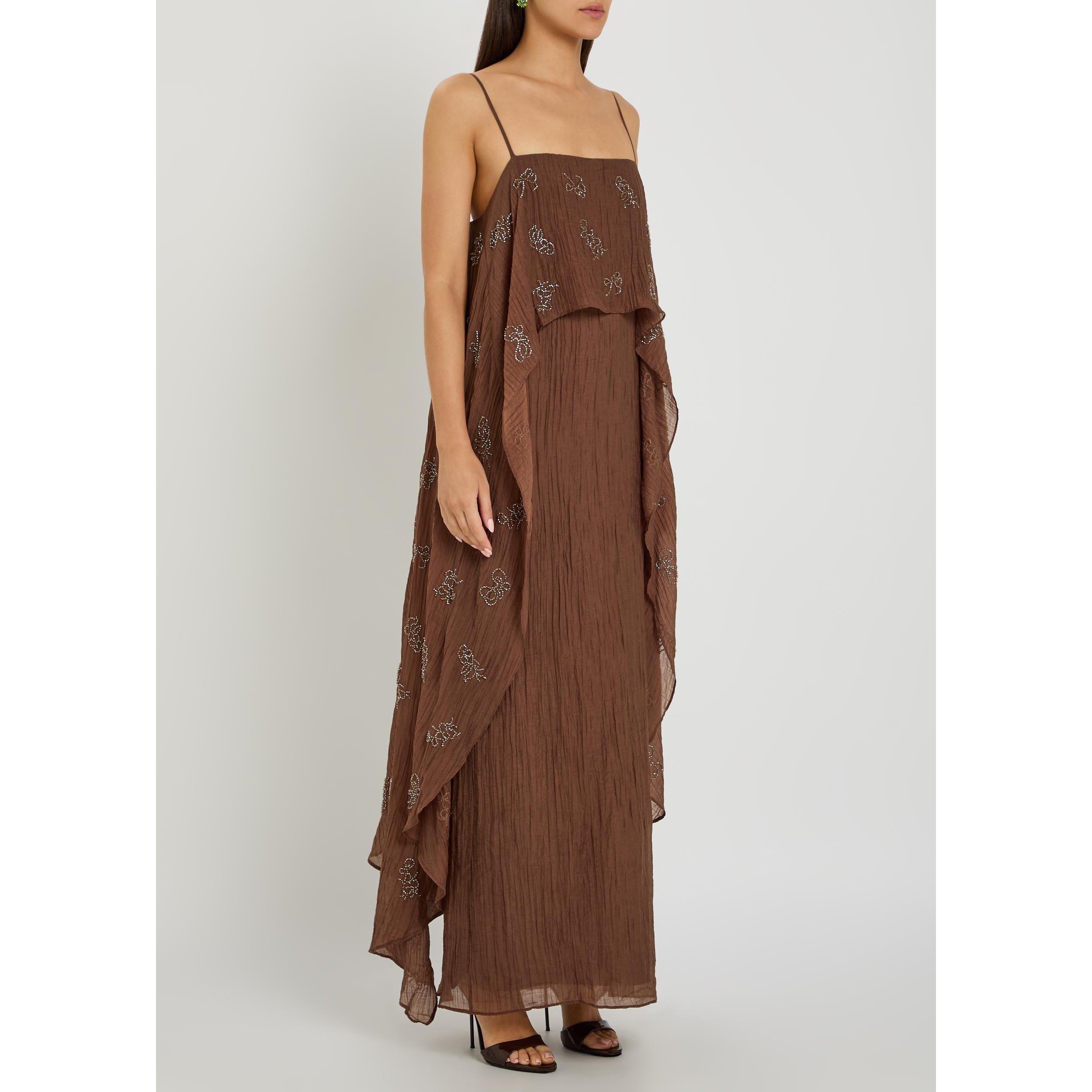 BROWN - Staud - Women's Valencia Modal Maxi Dress - 2