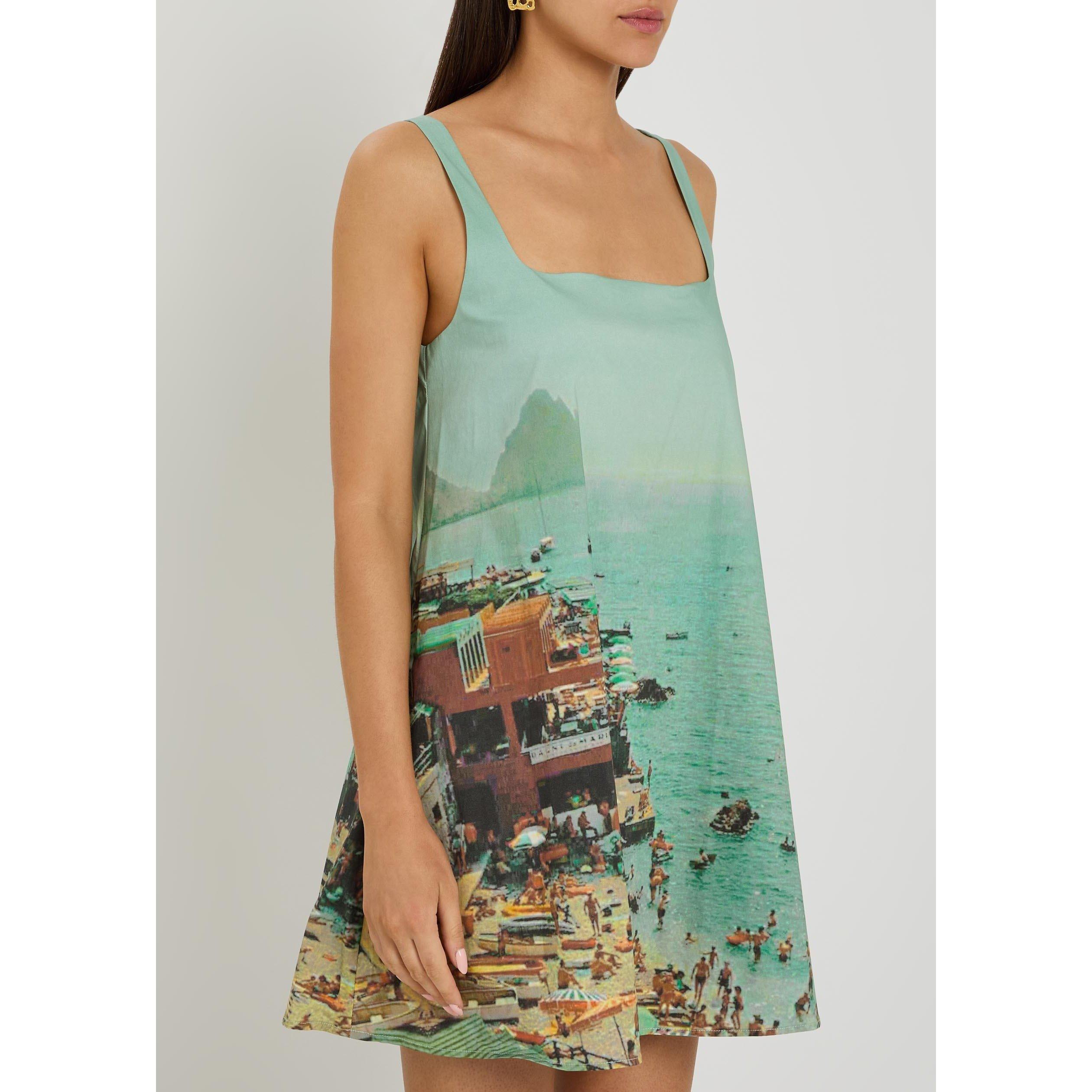 BLUE - Staud - Women's Brio Cotton Mini Dress - 2
