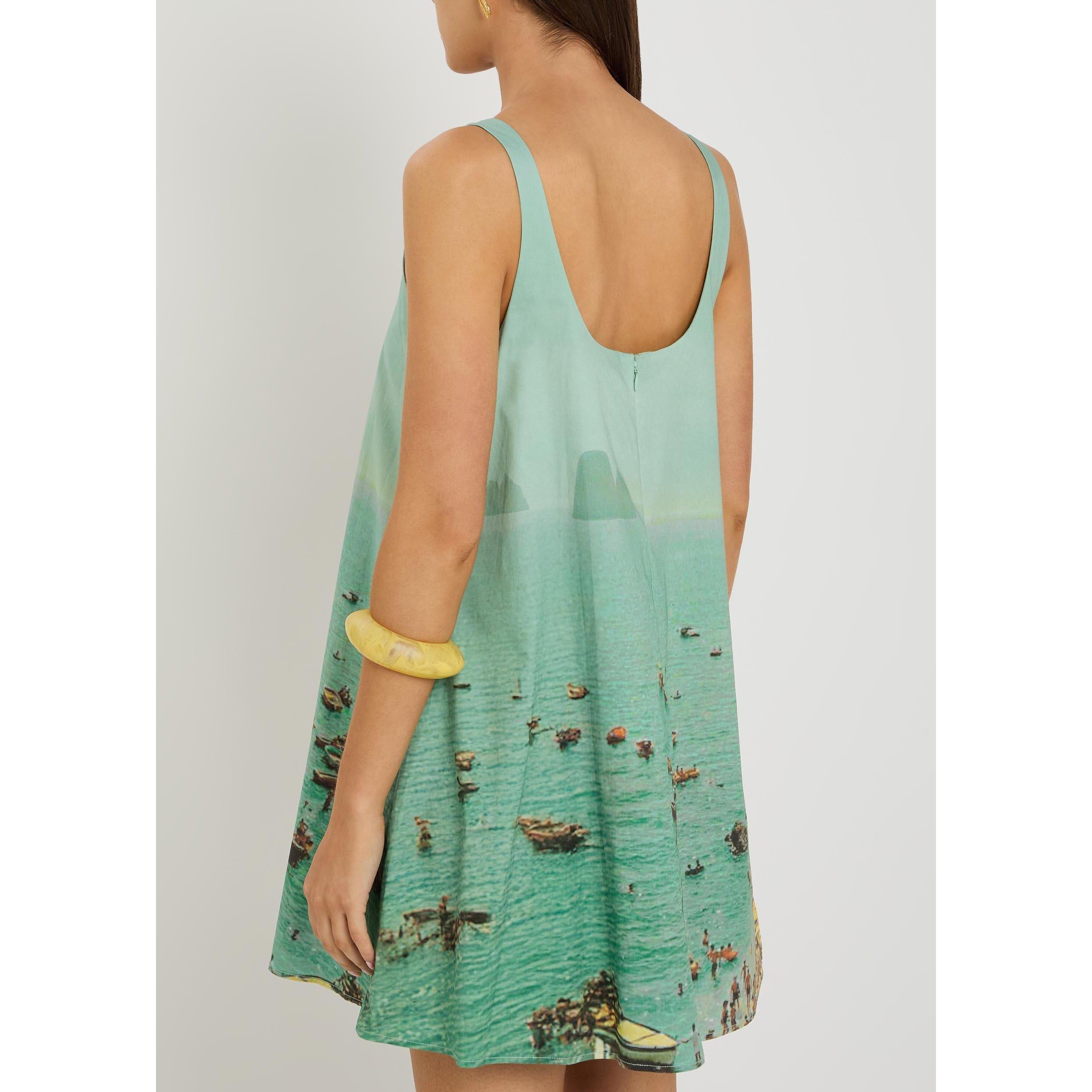 BLUE - Staud - Women's Brio Cotton Mini Dress - 3