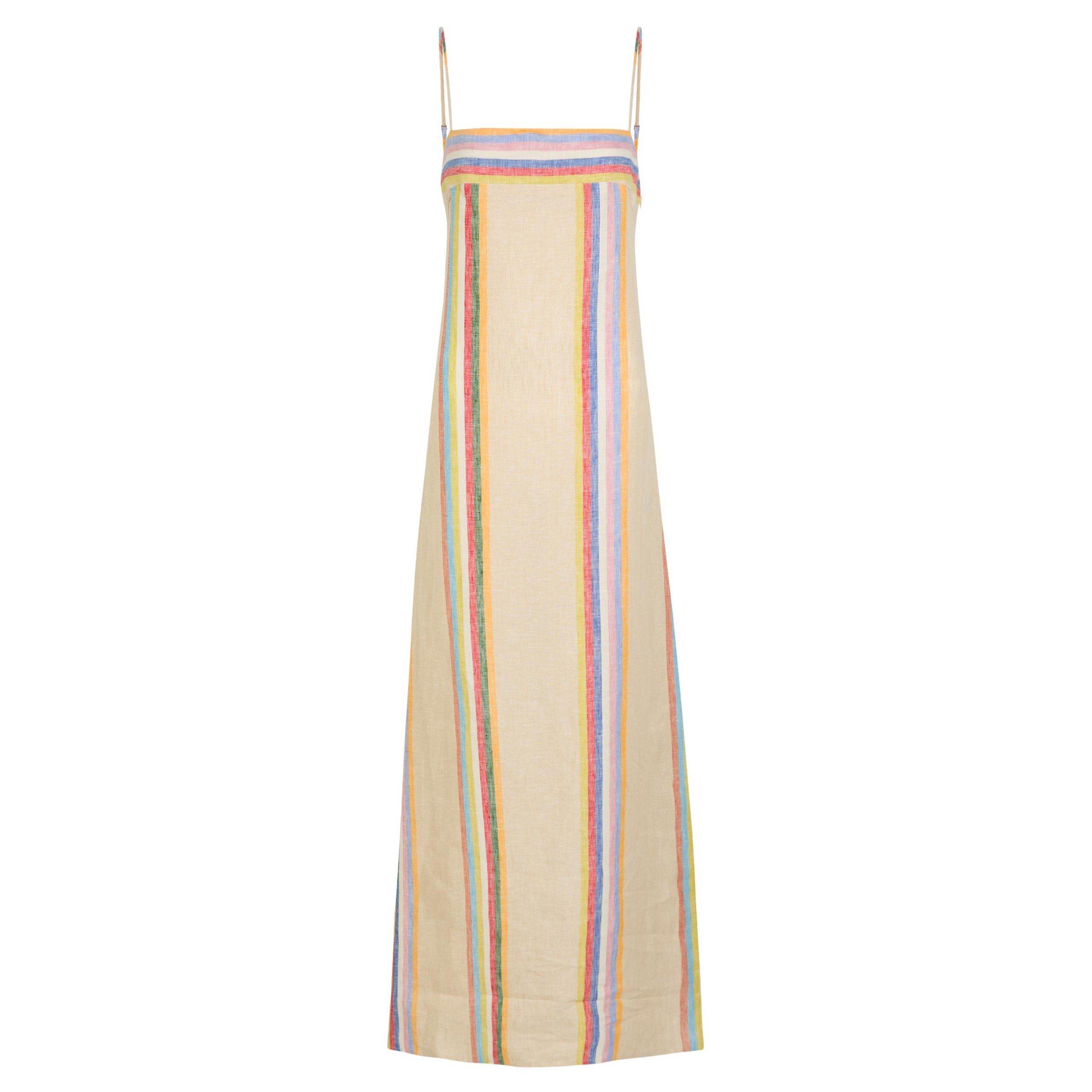 MULTICOLOURED - Staud - LD LAURA LINEN DRESS