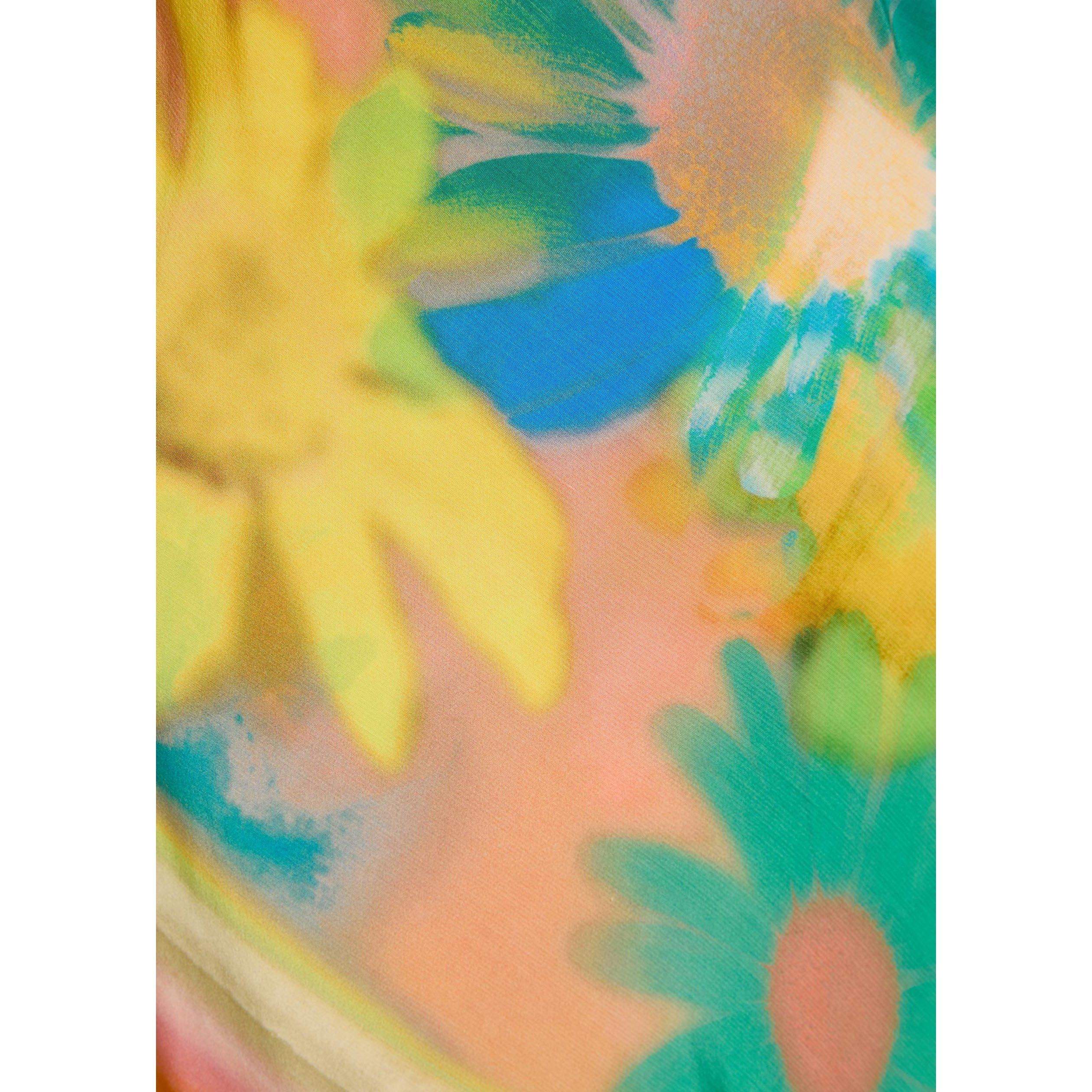 MULTICOLOURED - Staud - Women's Cubism Viscose Halter Neck Maxi Dress - 4