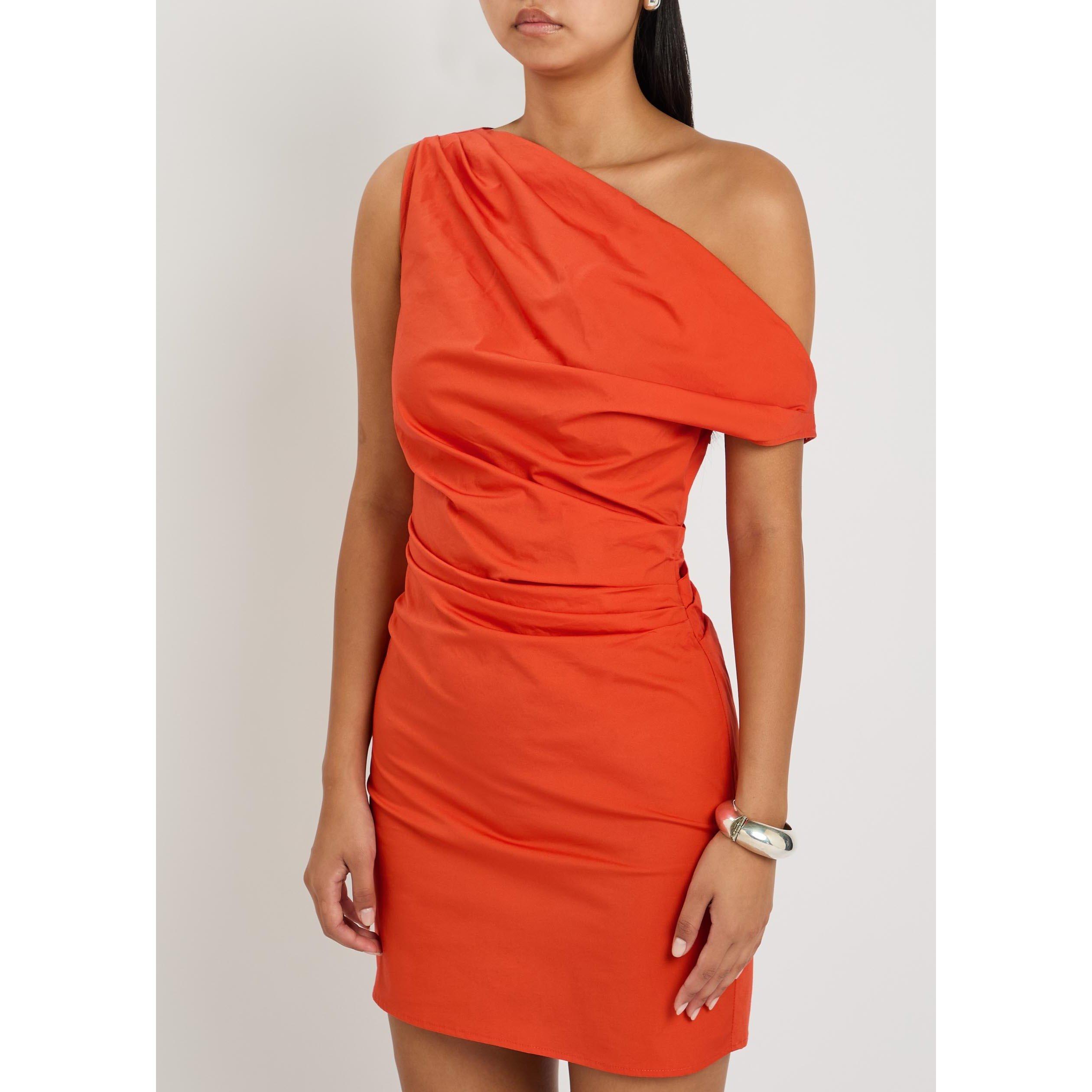 ORANGE - Staud - Women's Phare Cotton Mini Dress - 2