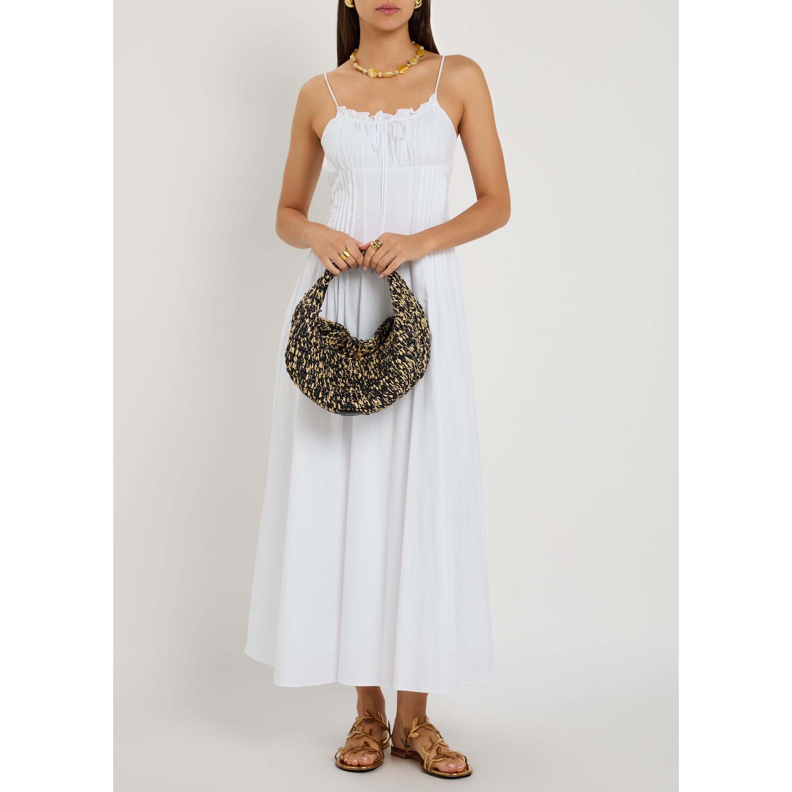 WHITE - Staud - Women's Margi Cotton Maxi Dress - 5