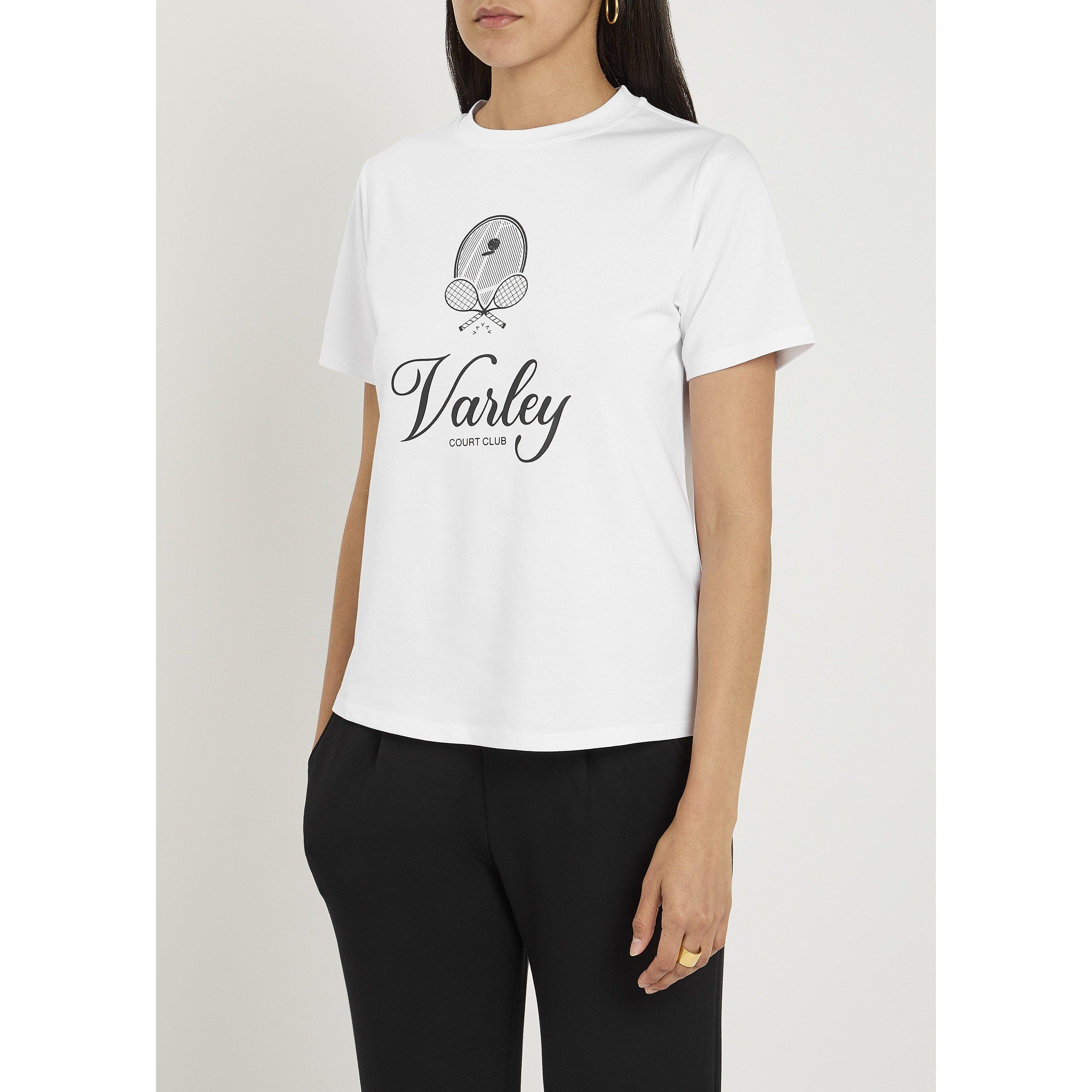 WHITE - Varley - Women's Coventry Cotton Short-Sleeve T-Shirt - 2