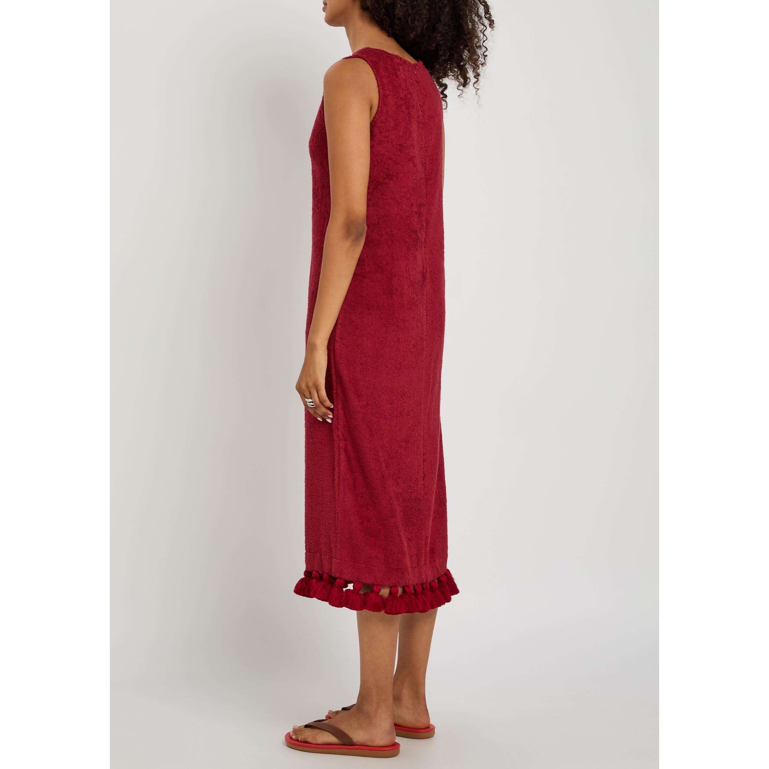 BURGUNDY - Unknown - SD ROBE LONGUE AURELIA MIDI DR - 3