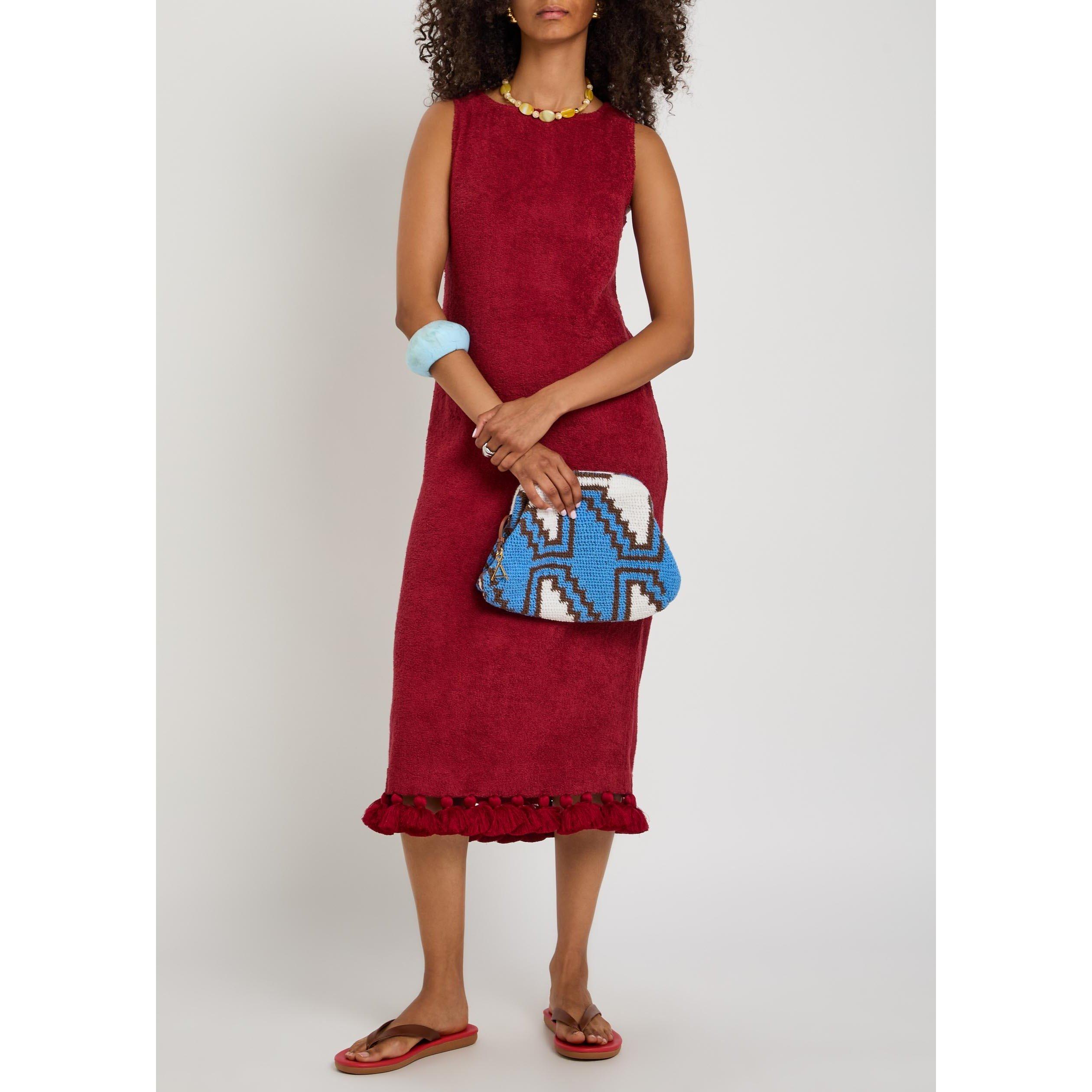 BURGUNDY - Unknown - SD ROBE LONGUE AURELIA MIDI DR - 5