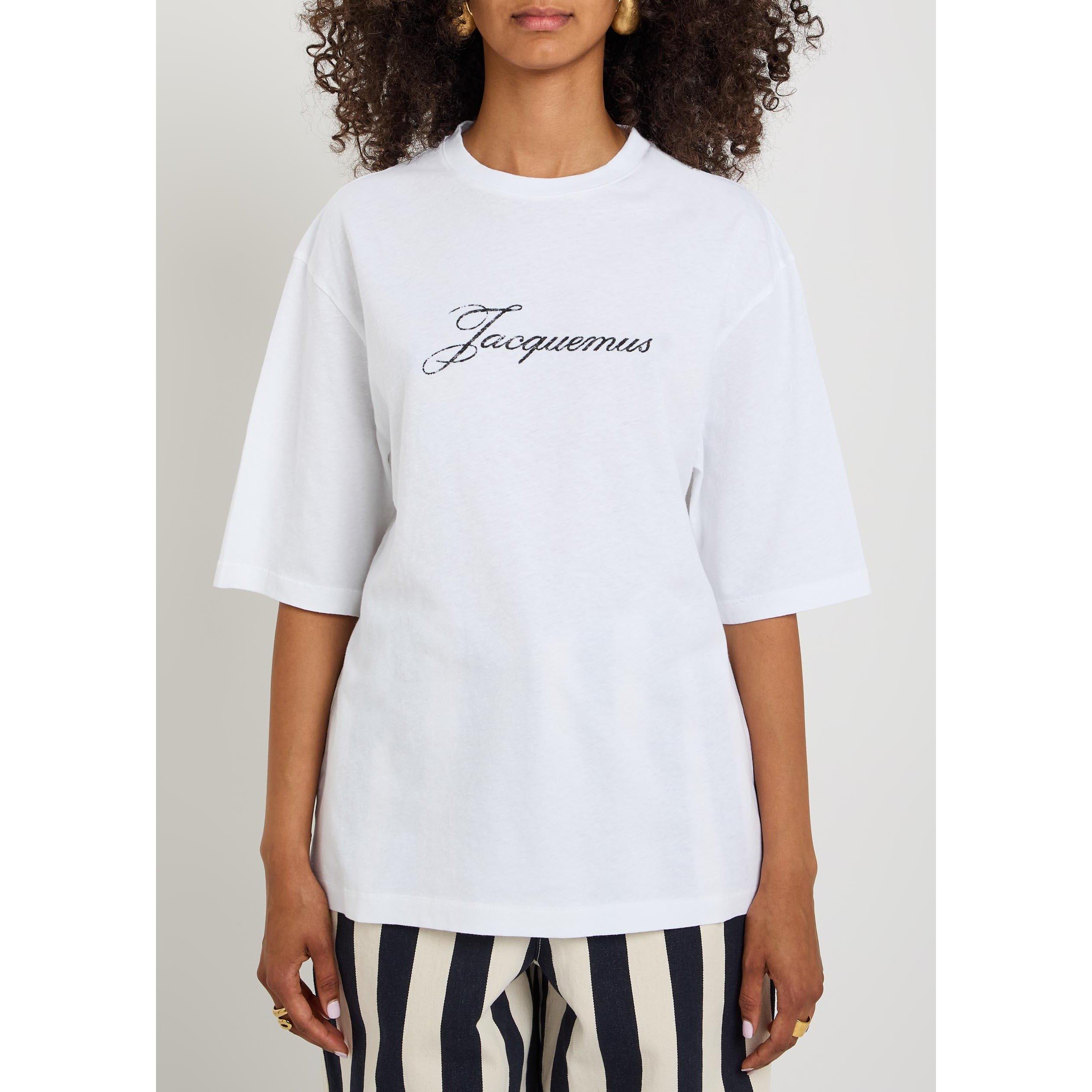 WHITE - Jacquemus - Women's Cotton Short-Sleeve T-Shirt - 2