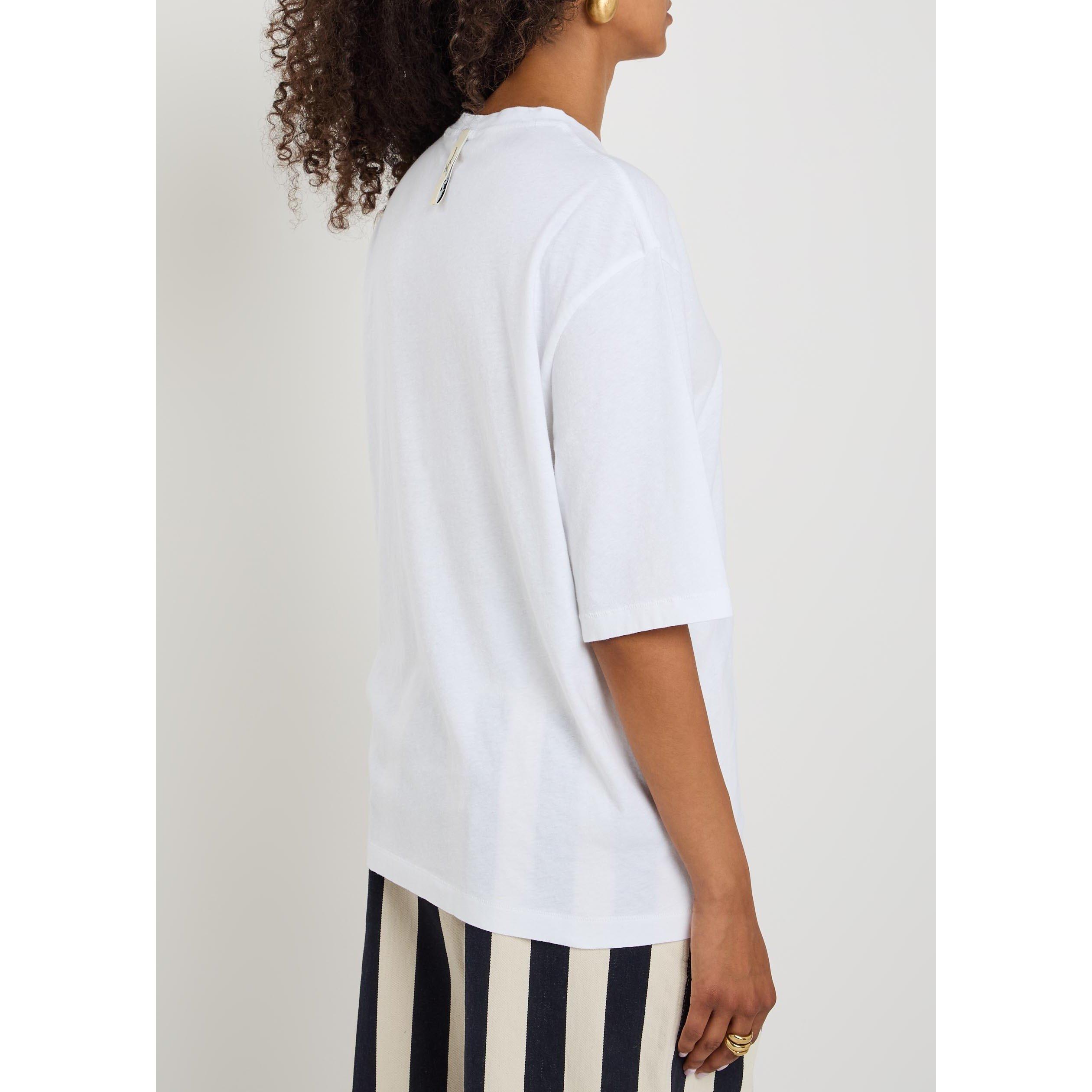 WHITE - Jacquemus - Women's Cotton Short-Sleeve T-Shirt - 3