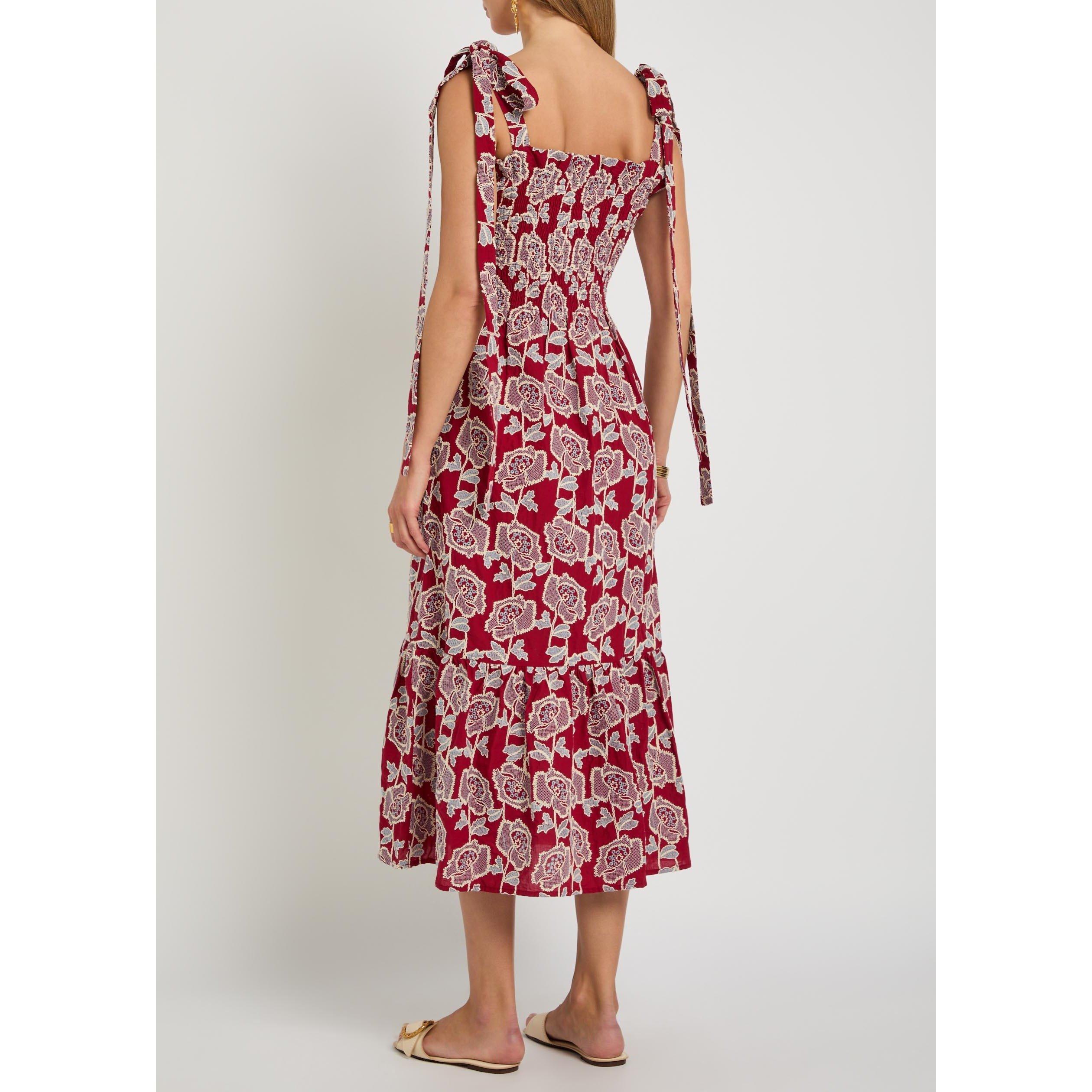 RED AND OTHER - Erdem - EMBROIDERED COTTON FIT AND FLA - 3