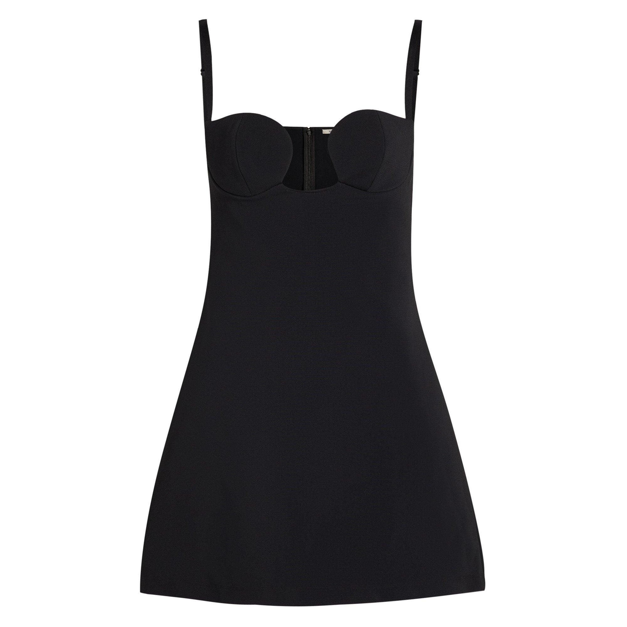 BLACK - Nensi Dojaka - PADDED BRA COLUMN MINI DRESS - 1
