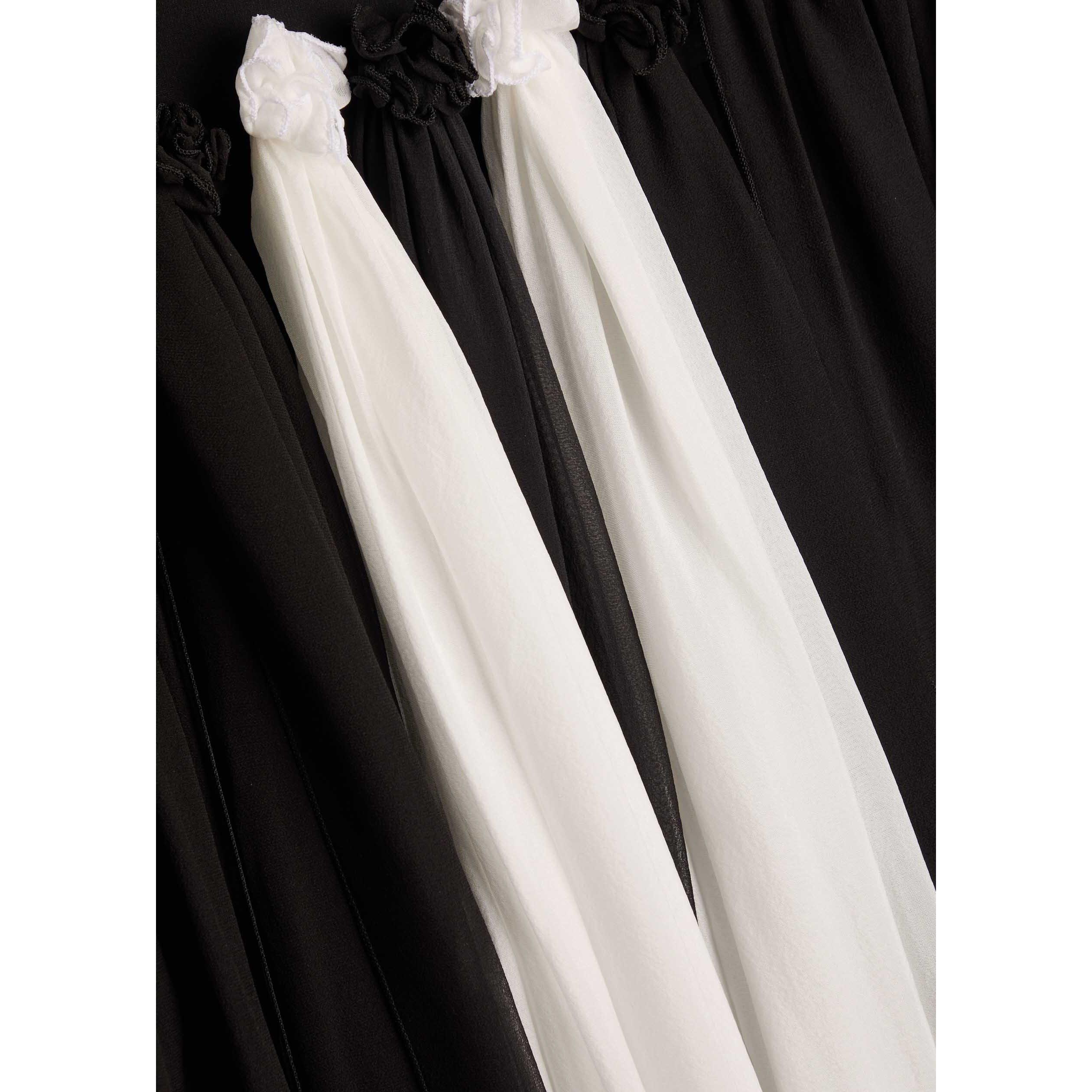 BLACK AND WHITE - Nensi Dojaka - CARNATION LONG DRESS - 4