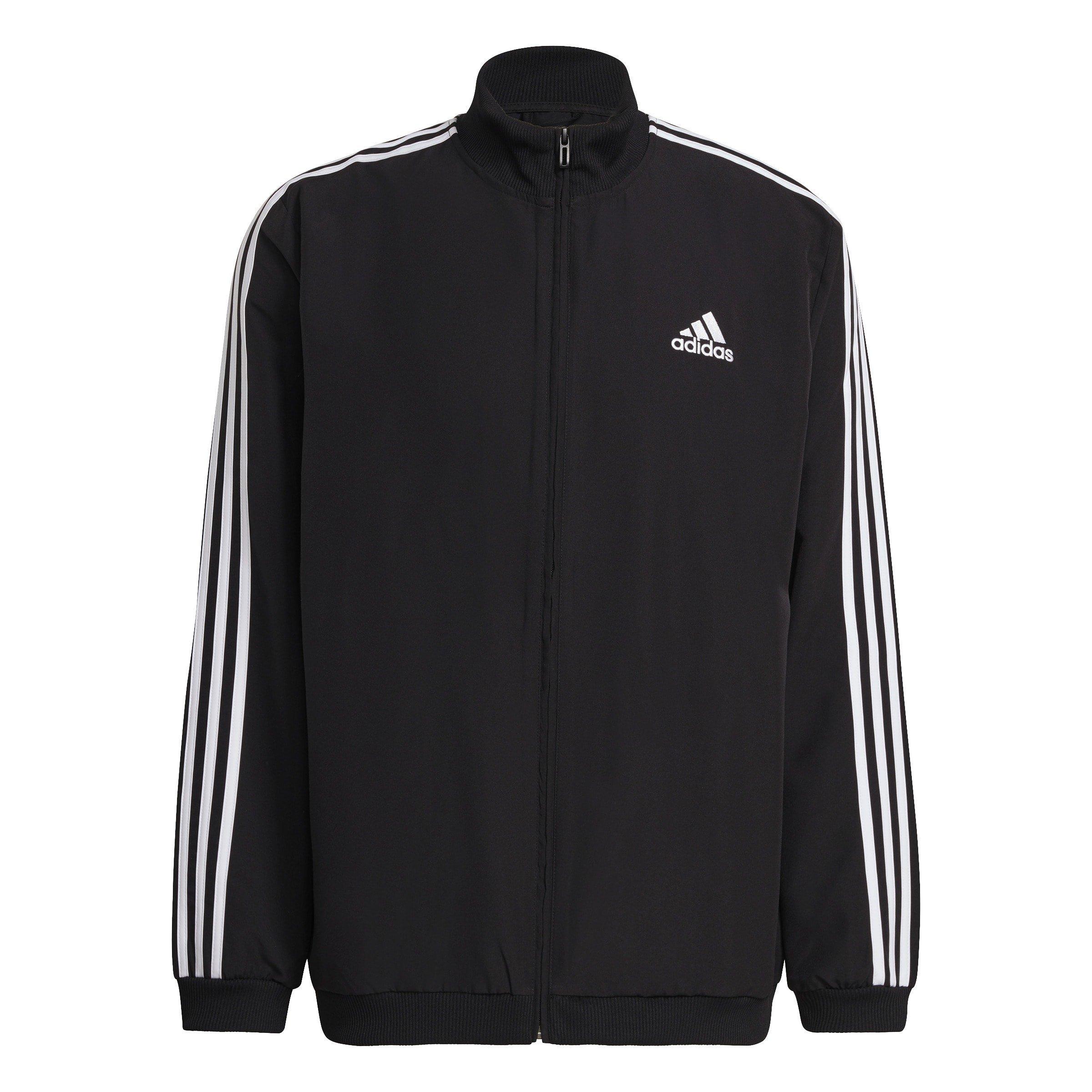 Zwart/Wit - adidas - Essentials Stripes Tracksuit Set Mens - 2