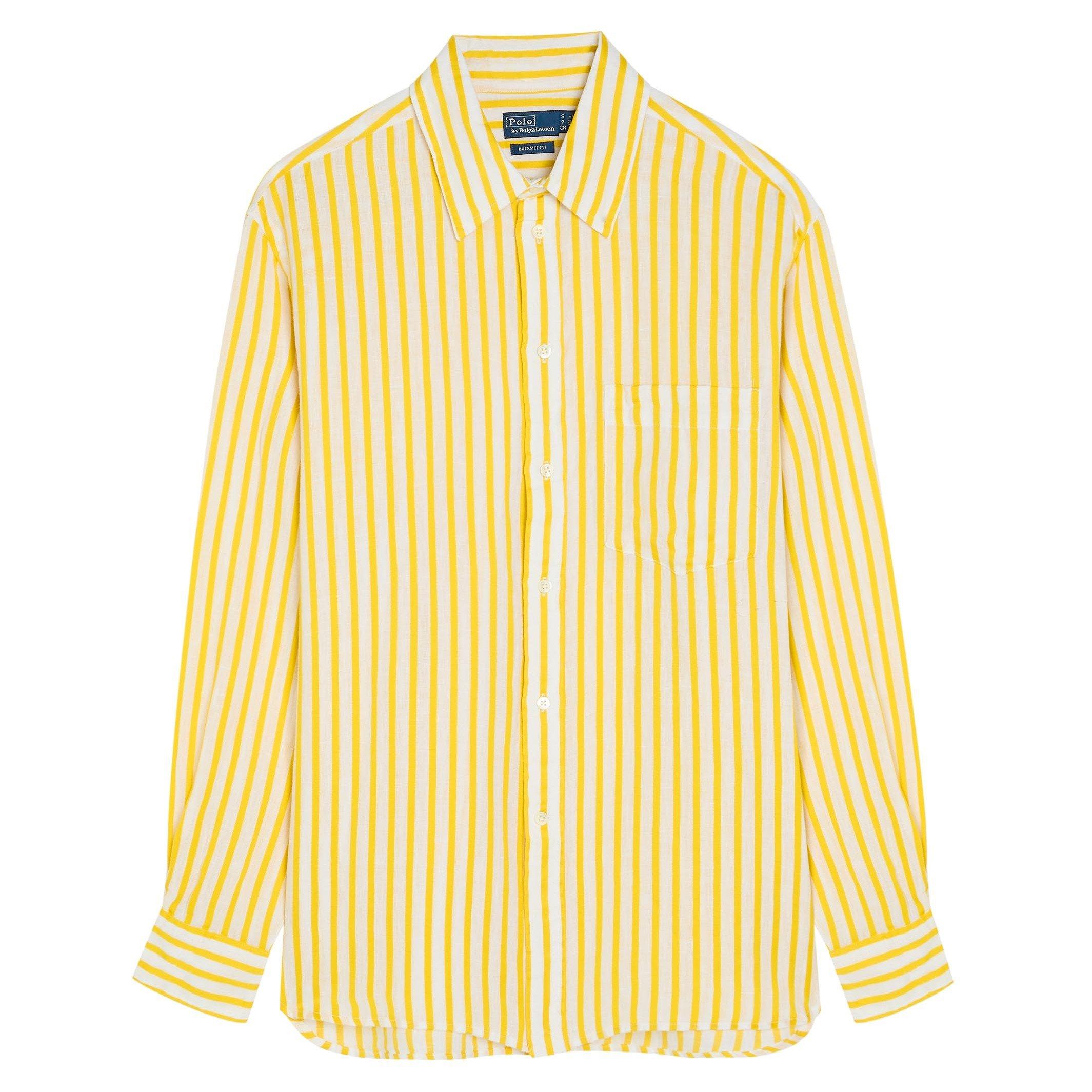 YELLOW - Polo Ralph Lauren - S WOVEN SPORT STRIPE SHIR