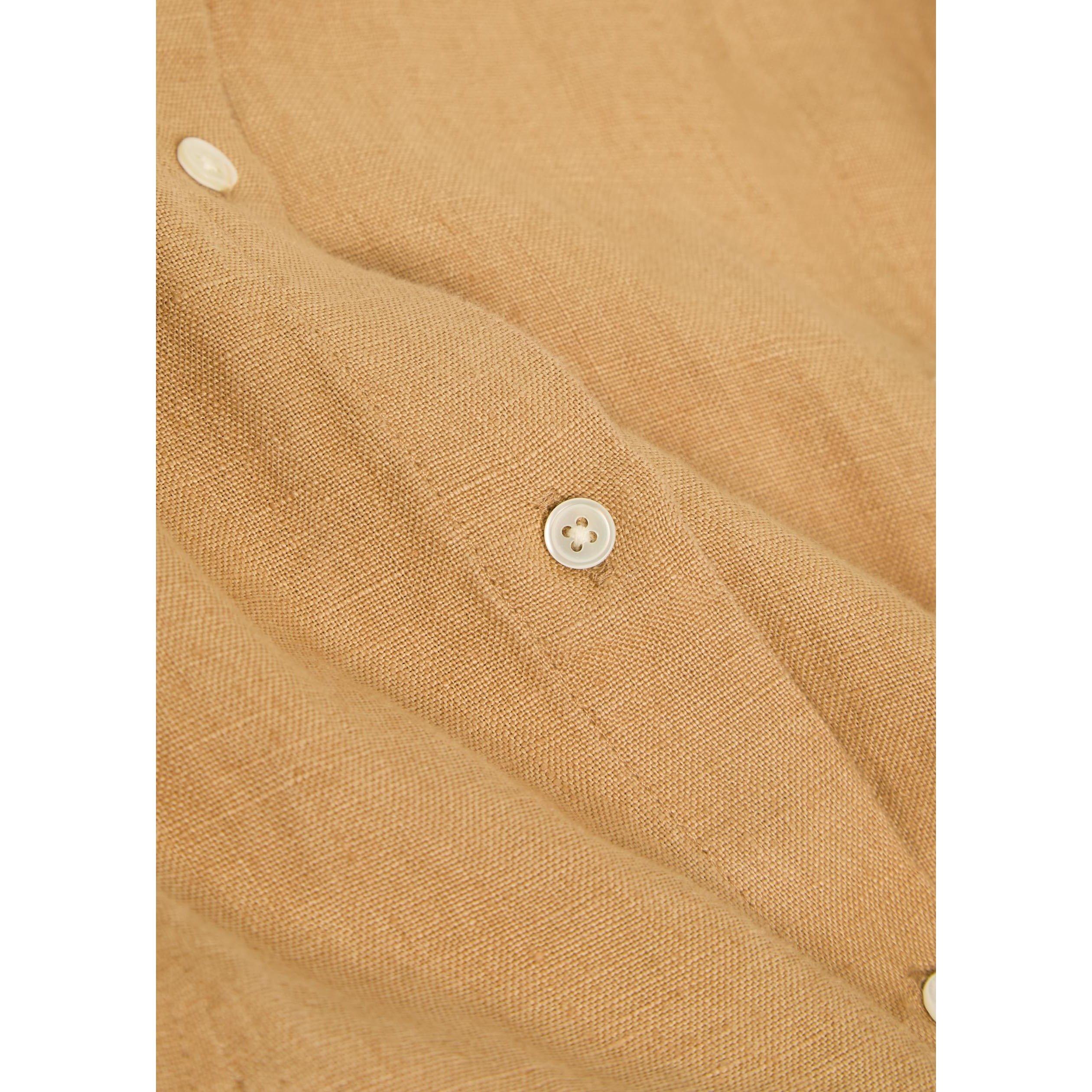 BROWN - Polo Ralph Lauren - Women's Linen Relaxed-Fit Shirt-Dress - 4