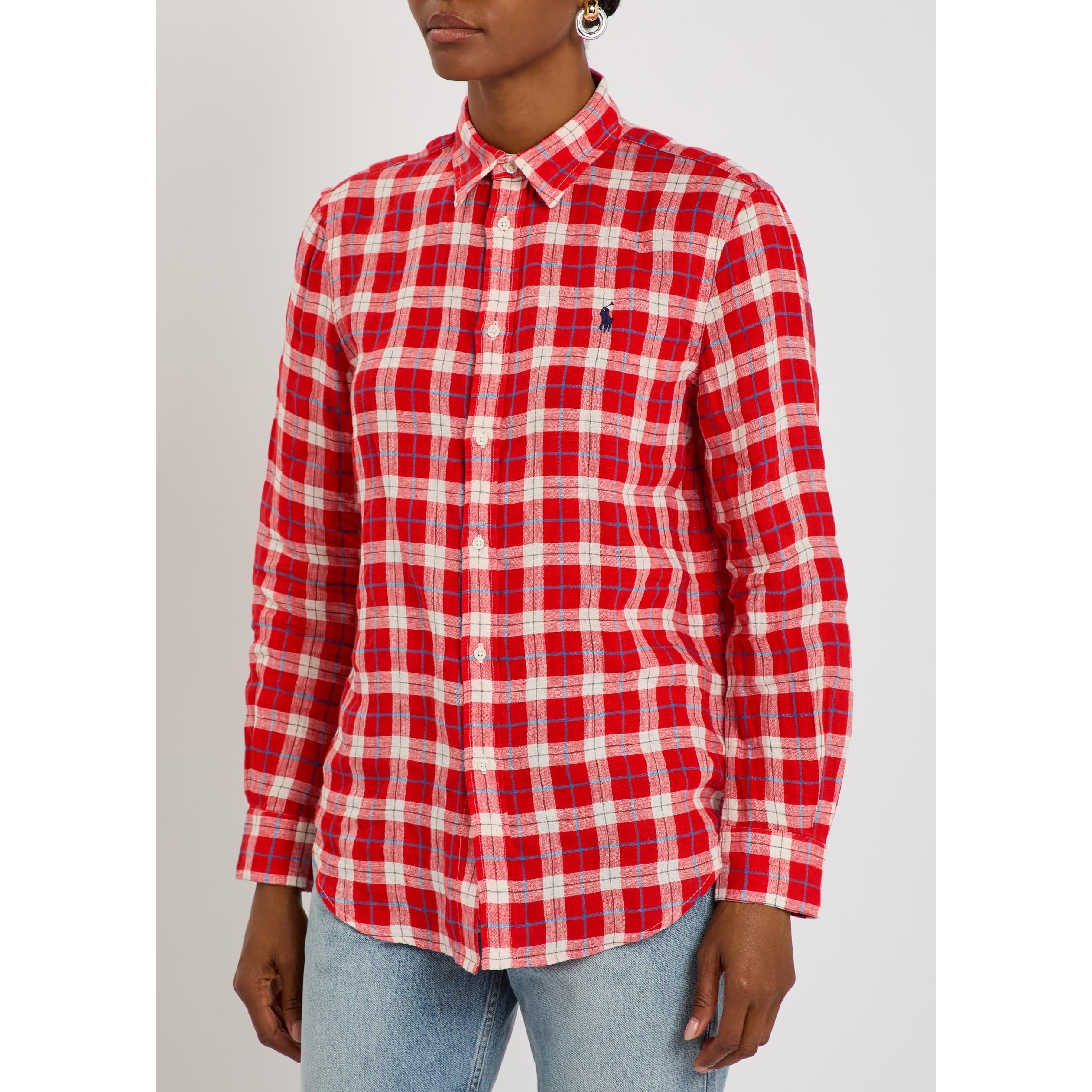 RED AND OTHER - Polo Ralph Lauren - S CLASSIC LS BUTTON FRONT SHIR - 2