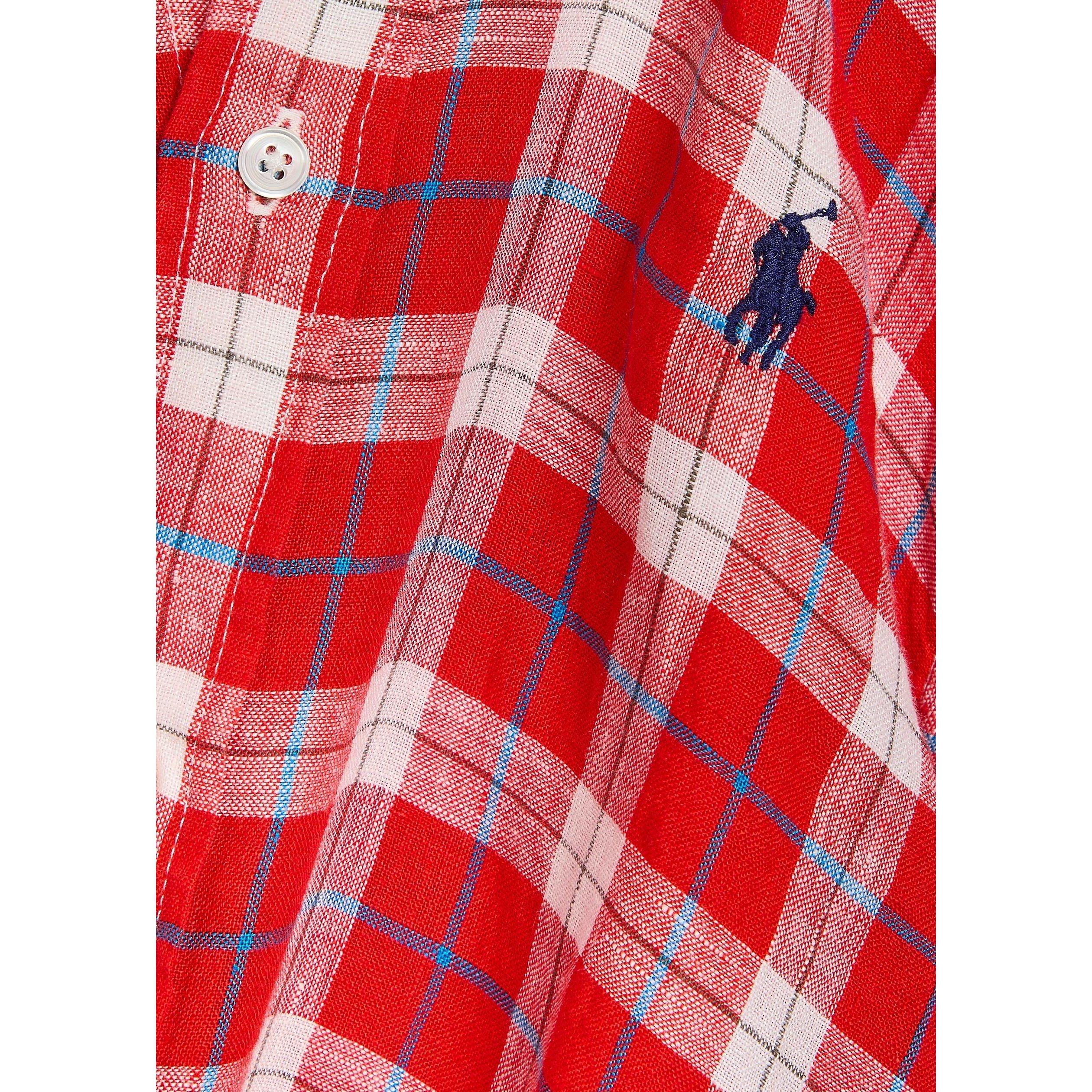 RED AND OTHER - Polo Ralph Lauren - S CLASSIC LS BUTTON FRONT SHIR - 4