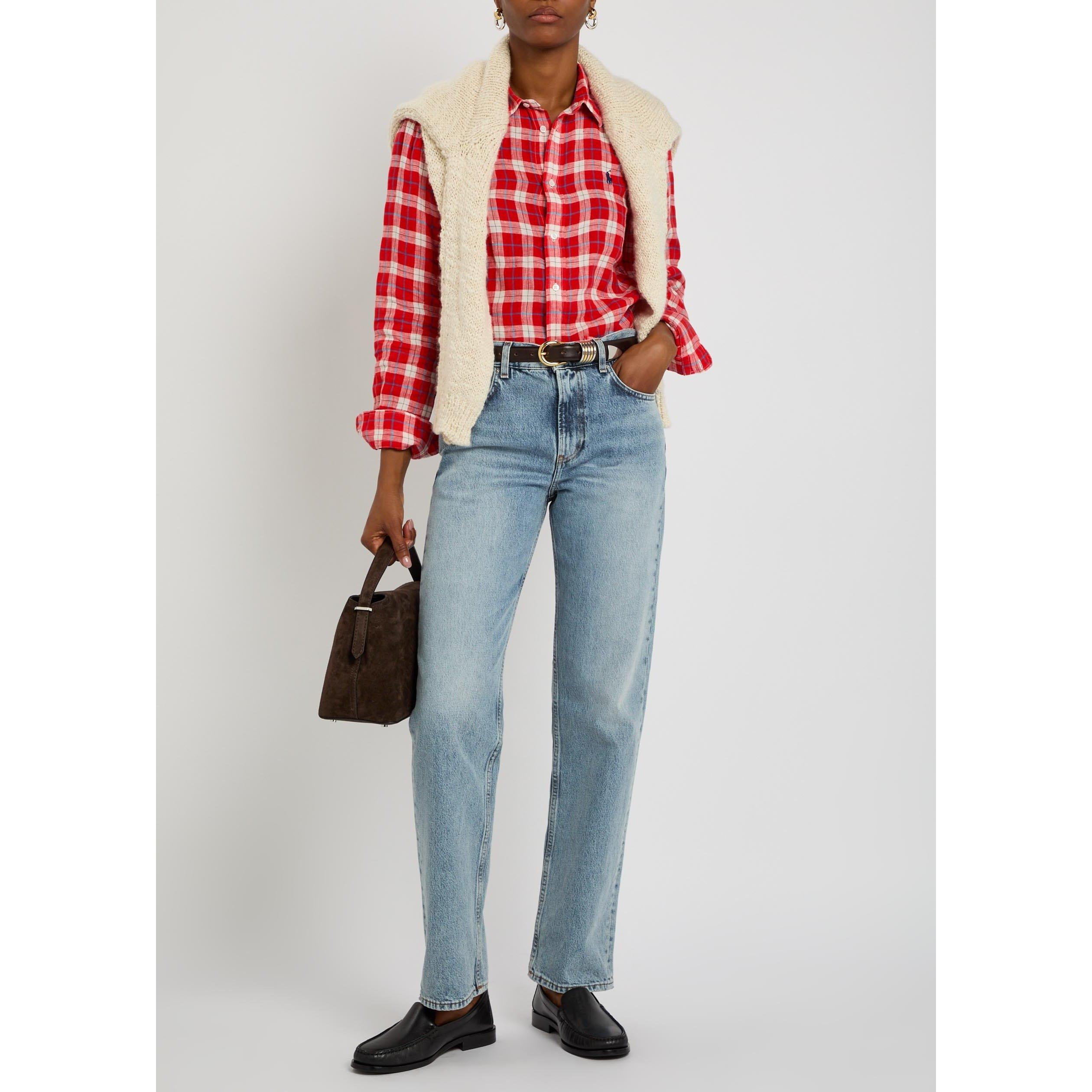 RED AND OTHER - Polo Ralph Lauren - S CLASSIC LS BUTTON FRONT SHIR - 5