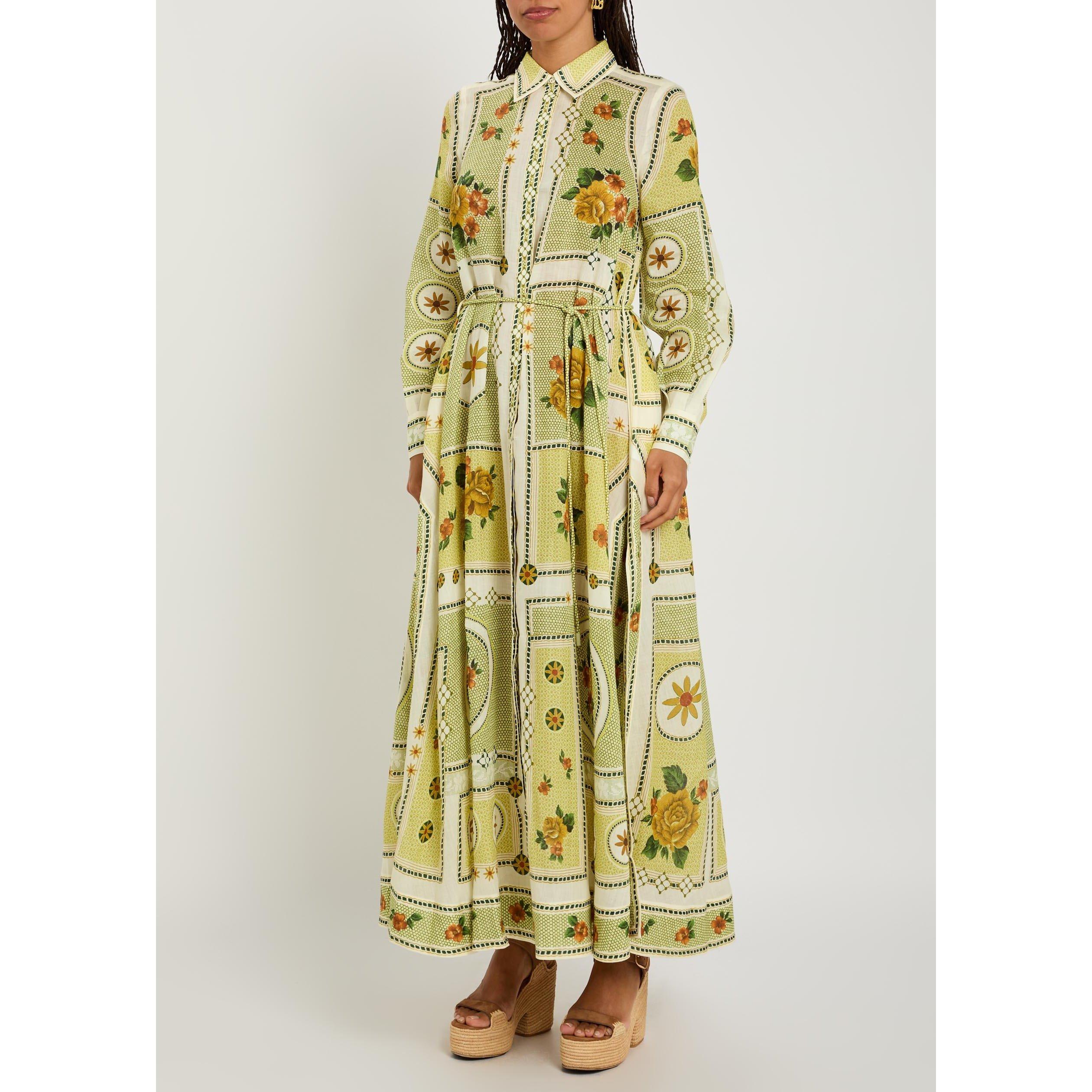 YELLOW AND OTHE - Alemais - Women's Dixie Ramie Long-Sleeve Shirt-Dress - 2
