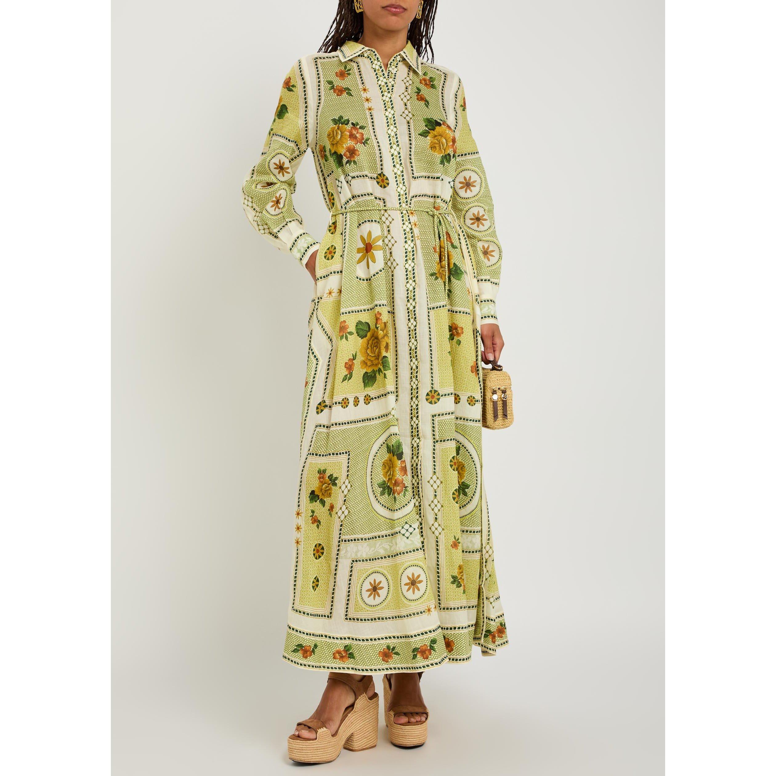 YELLOW AND OTHE - Alemais - Women's Dixie Ramie Long-Sleeve Shirt-Dress - 5