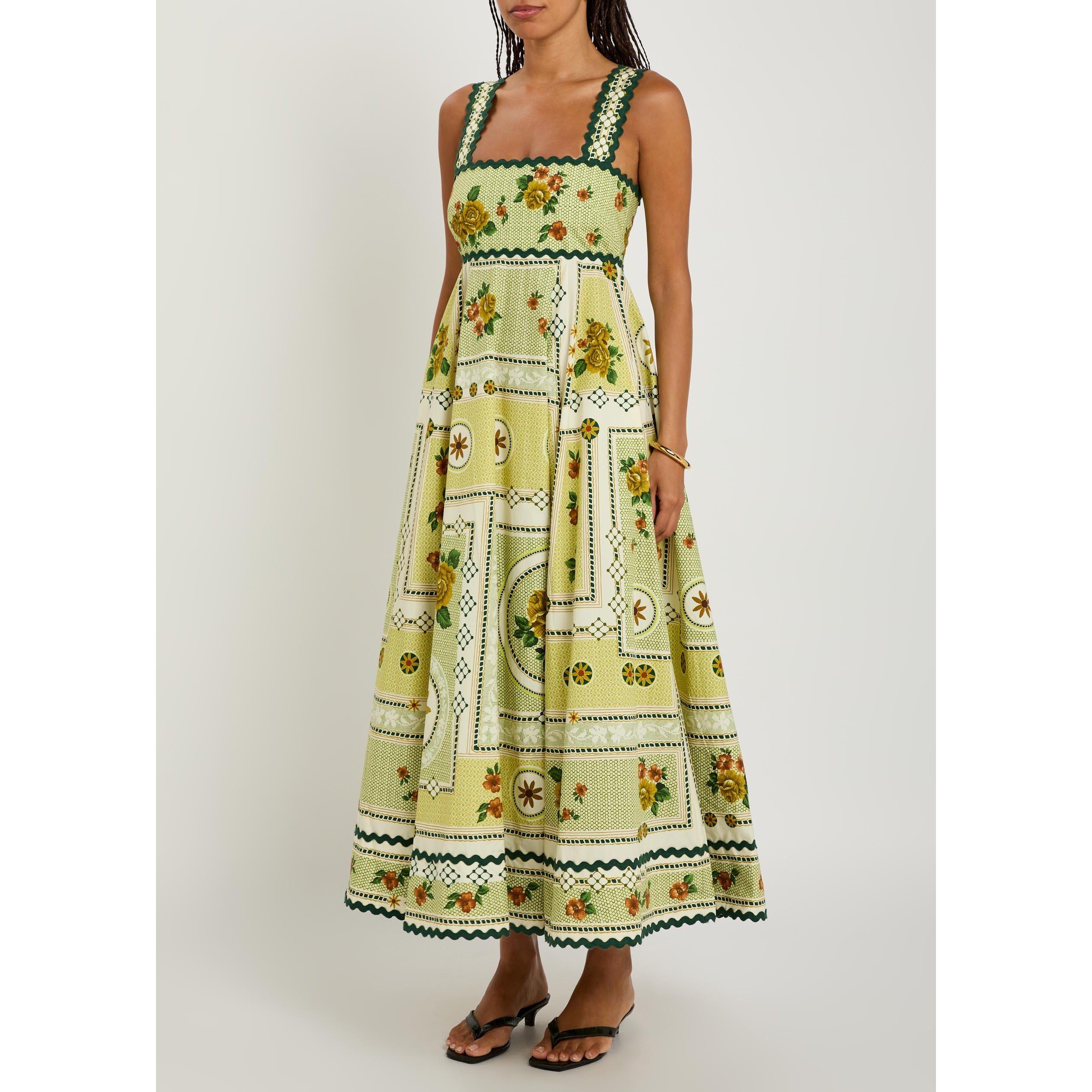 YELLOW AND OTHE - Alemais - Women's Dixie Summer Floral Cotton Maxi Dress - 2