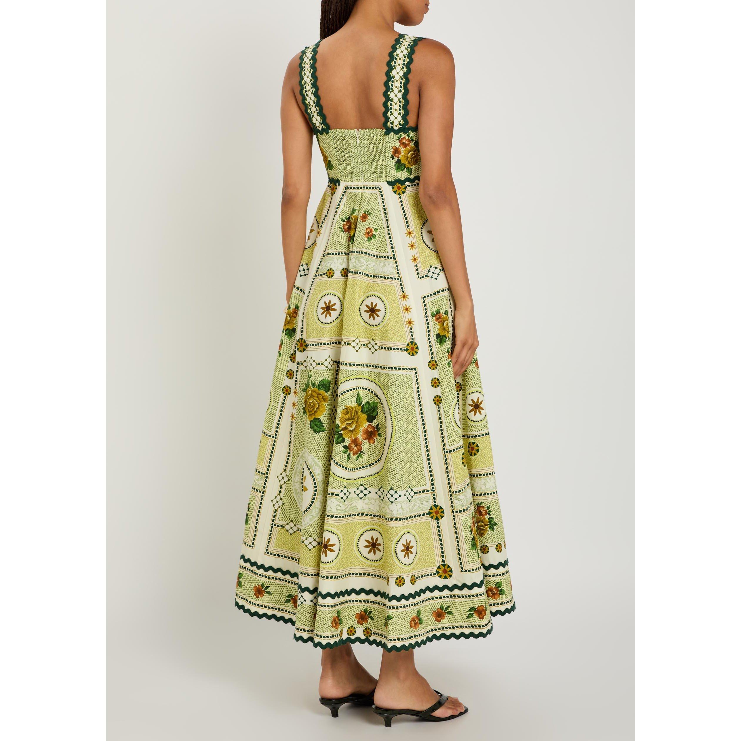YELLOW AND OTHE - Alemais - Women's Dixie Summer Floral Cotton Maxi Dress - 3
