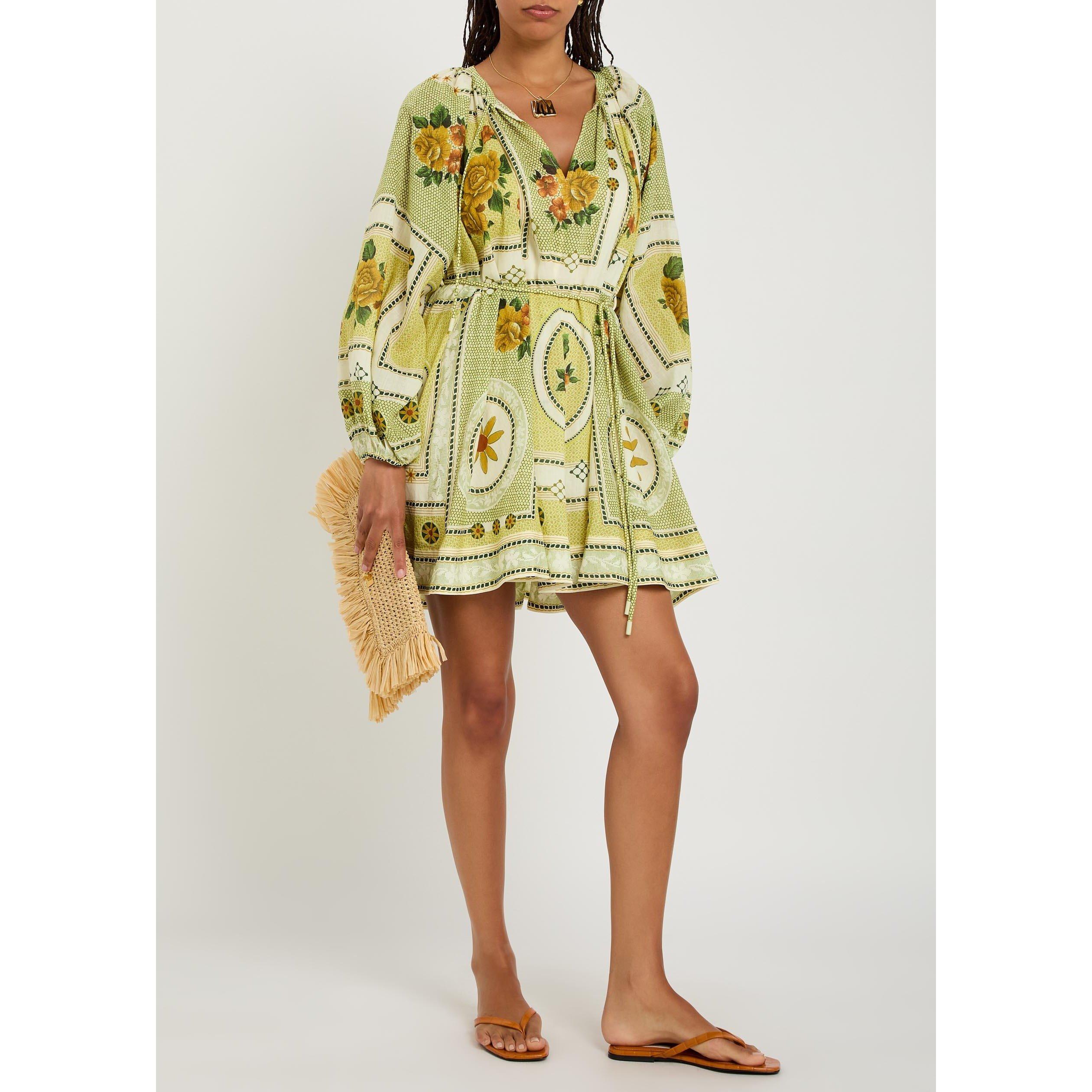 YELLOW AND OTHE - Alemais - Women's Dixie Ramie Floral Mini Dress - 5
