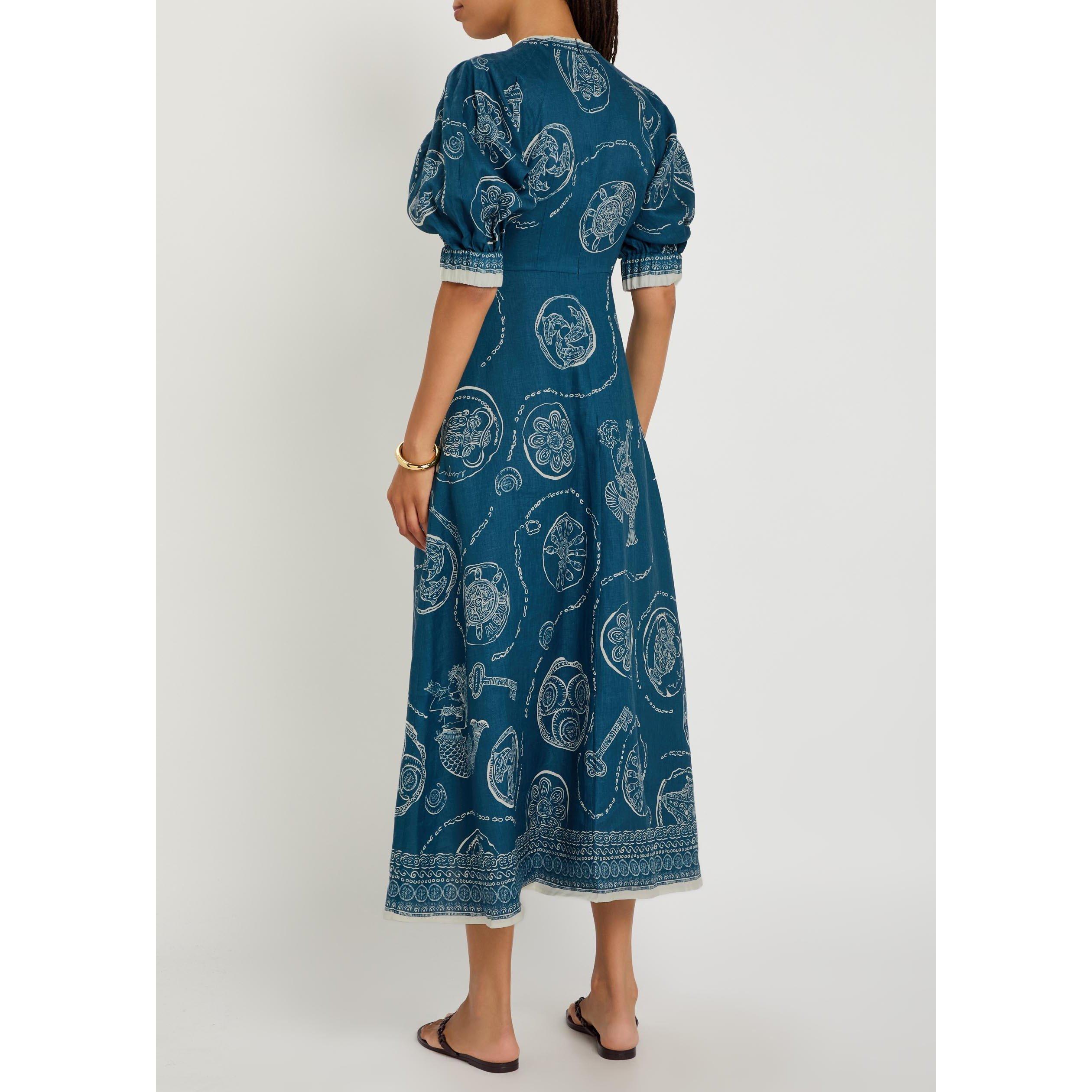 BLUE AND OTHER - Alemais - MD LUCKY MIDI DRESS - 3