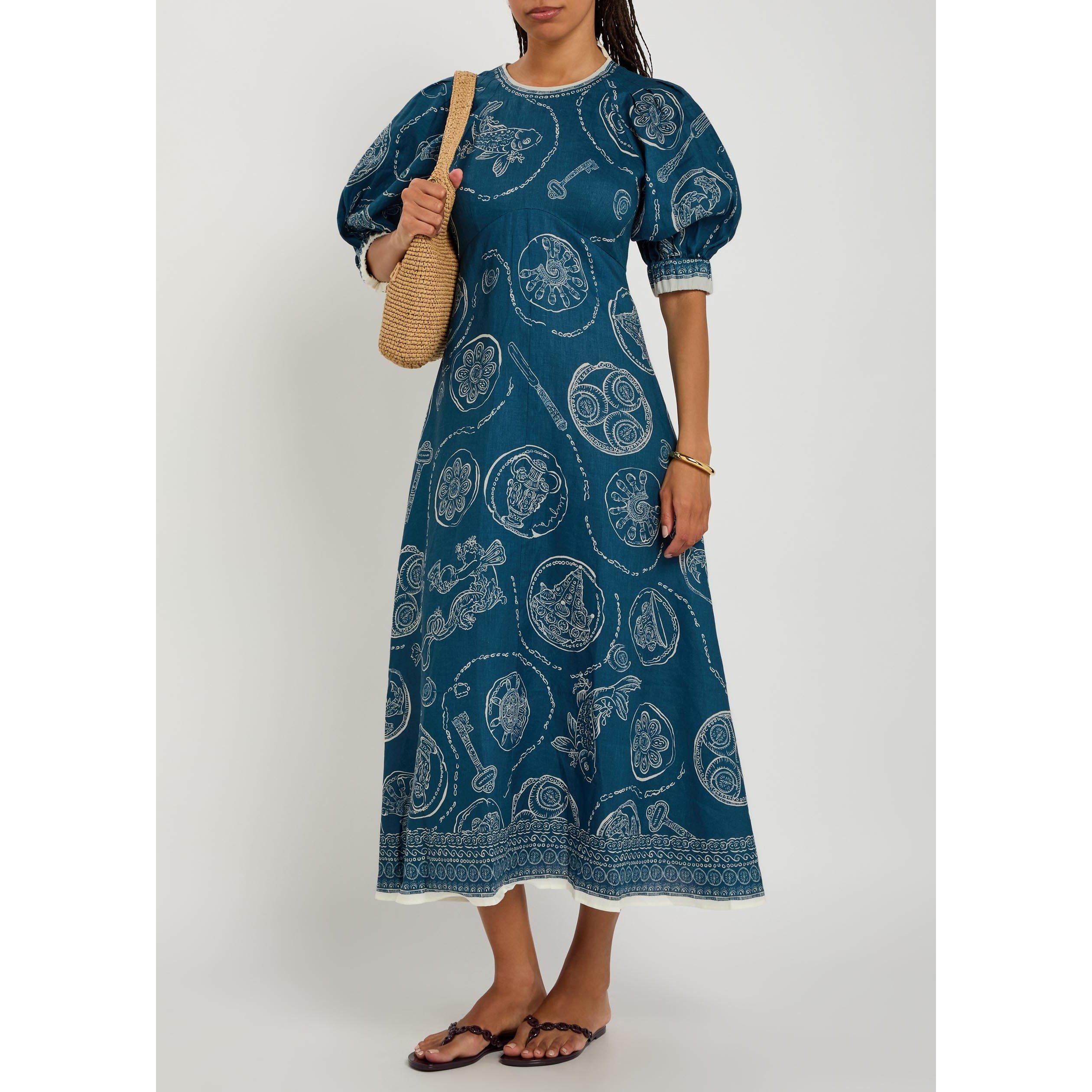 BLUE AND OTHER - Alemais - MD LUCKY MIDI DRESS - 5