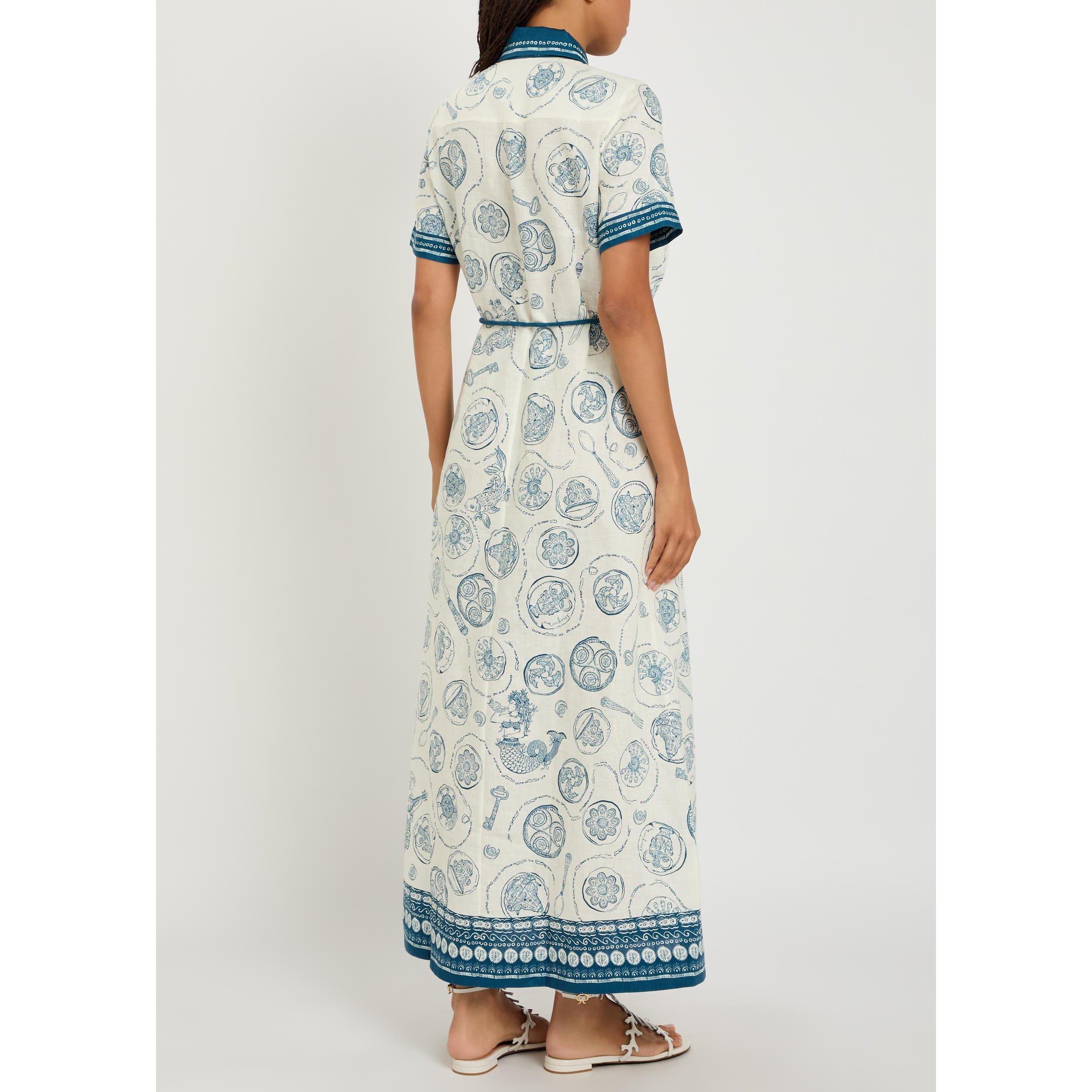 IVORY - Alemais - Women's Lucky Linen Shirt-Dress - 3