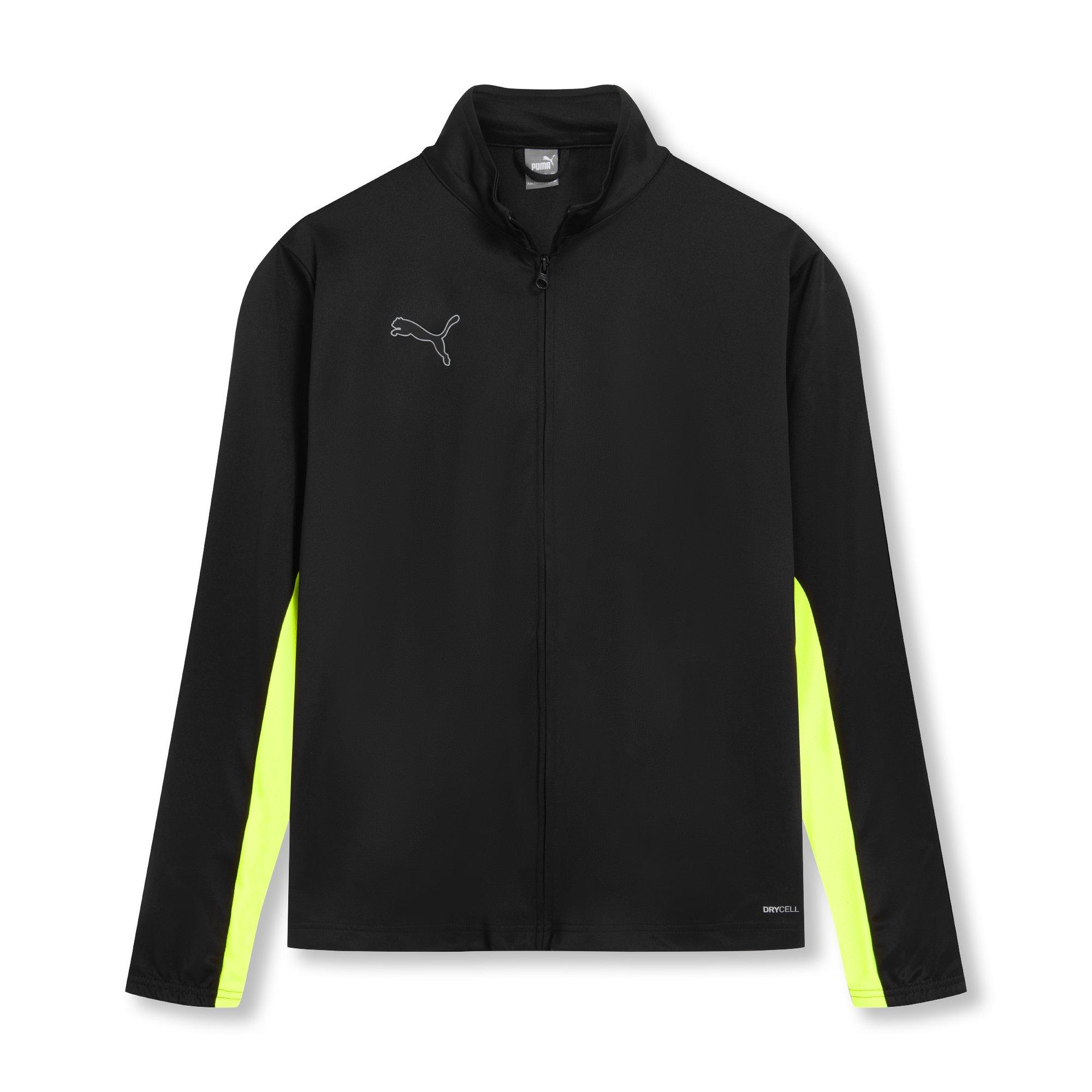 Puma Men's Finesse Performance Tracksuit Set - Black/Yellow - S