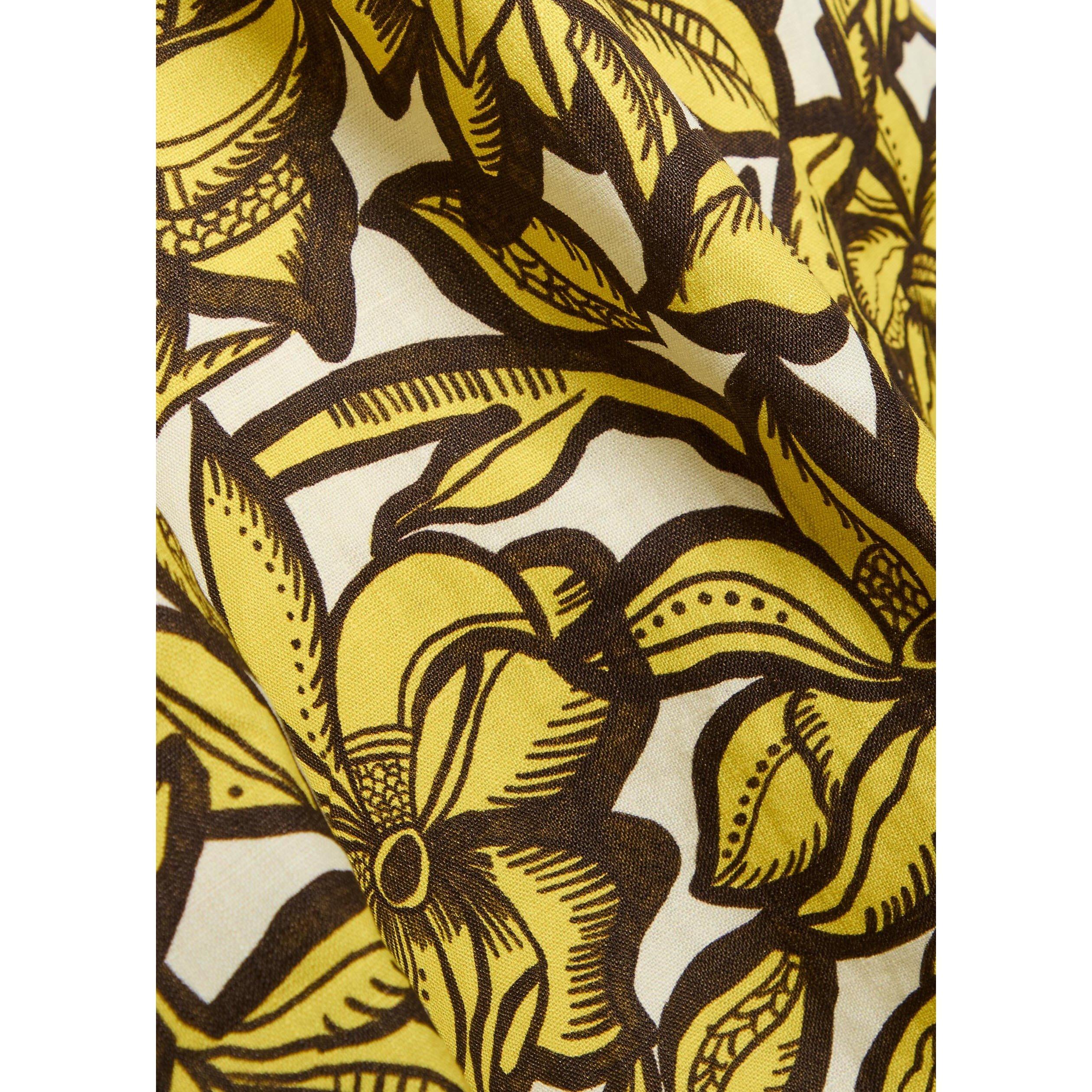 YELLOW - Alemais - Women's Mona Halterneck Hemp Mini Dress - 4
