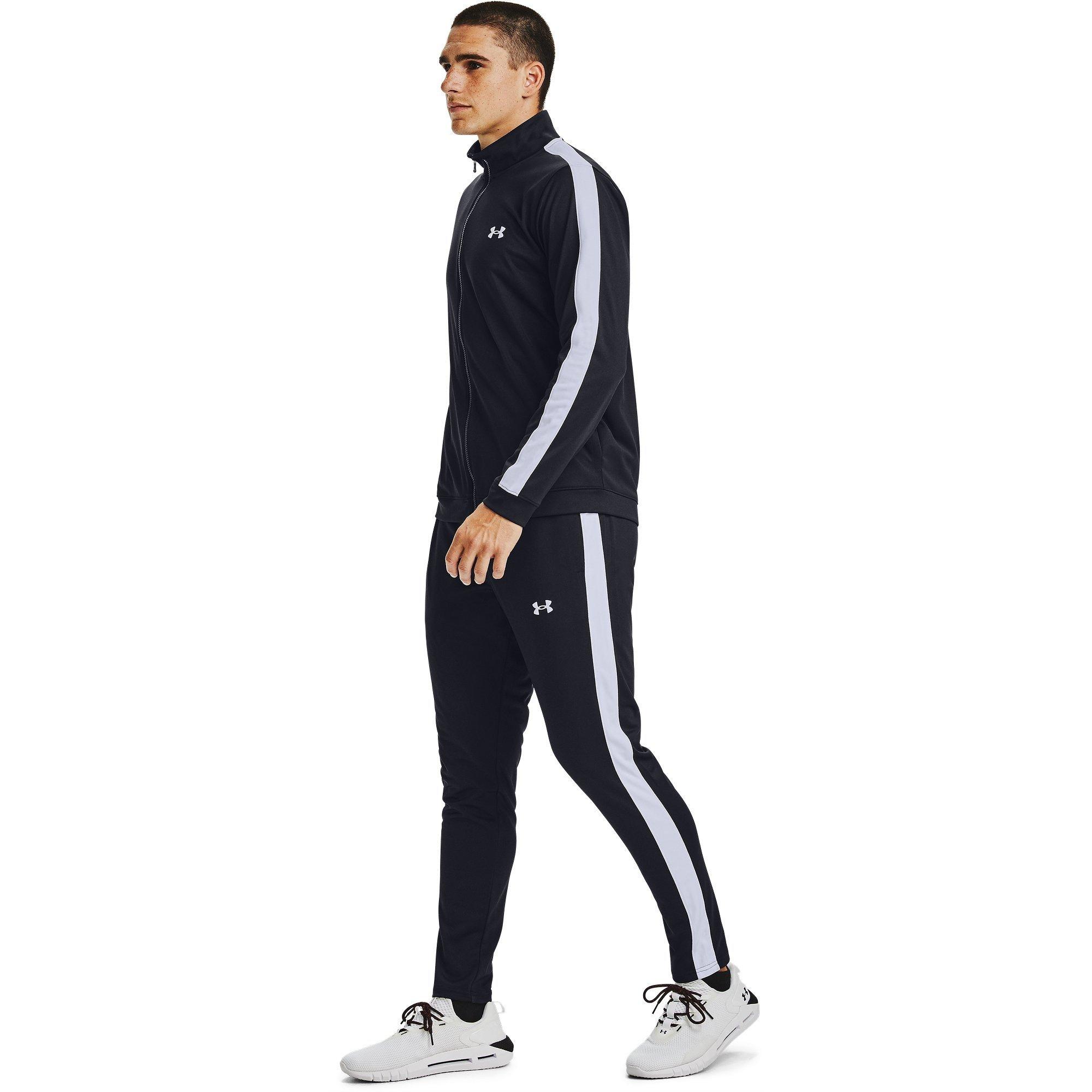 Negro/Blanco - Under Armour - Armour UA Rival Knit Tracksuit Men's - 5
