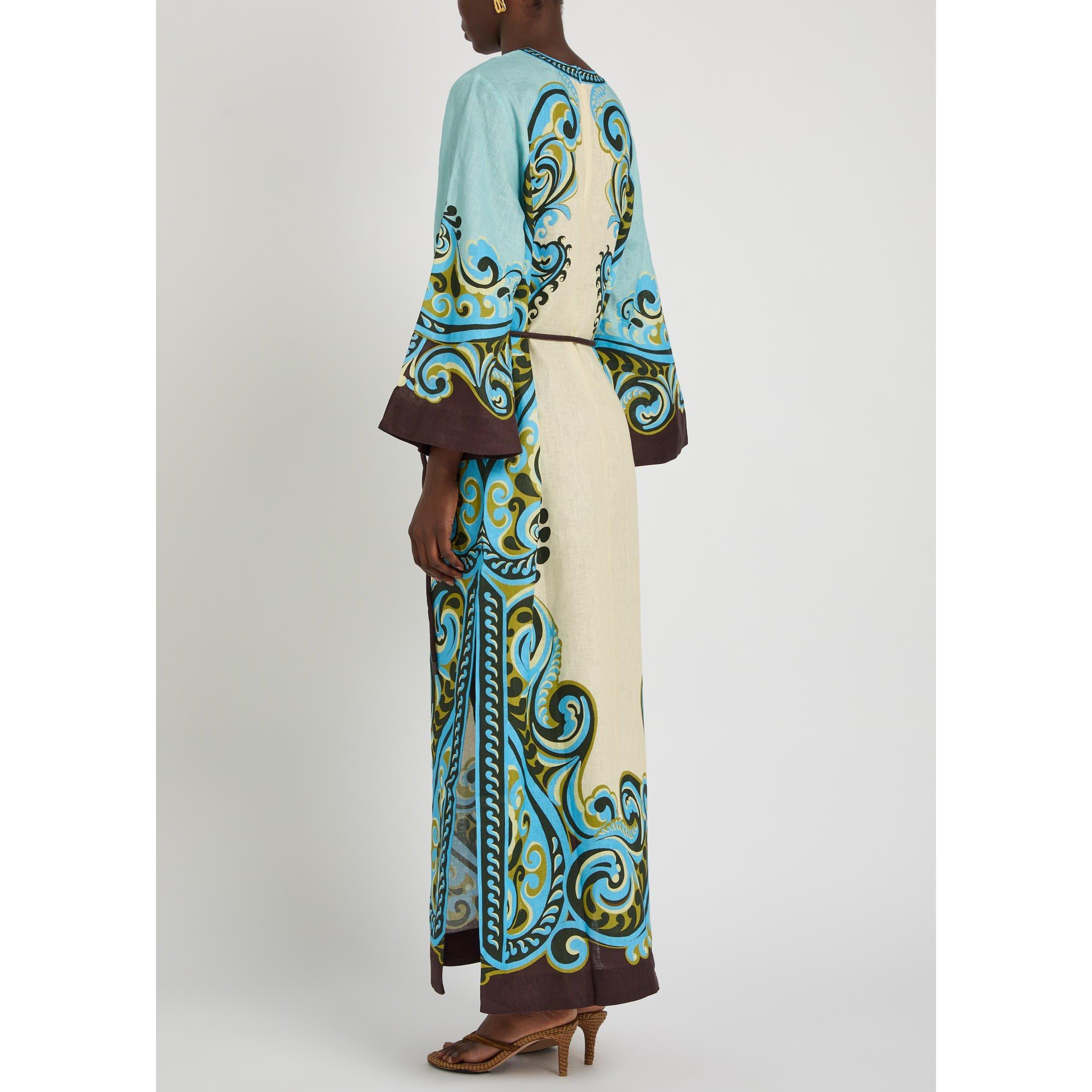 CREAM - Alemais - Women's Natalia Midi Linen Tea Dress - 3