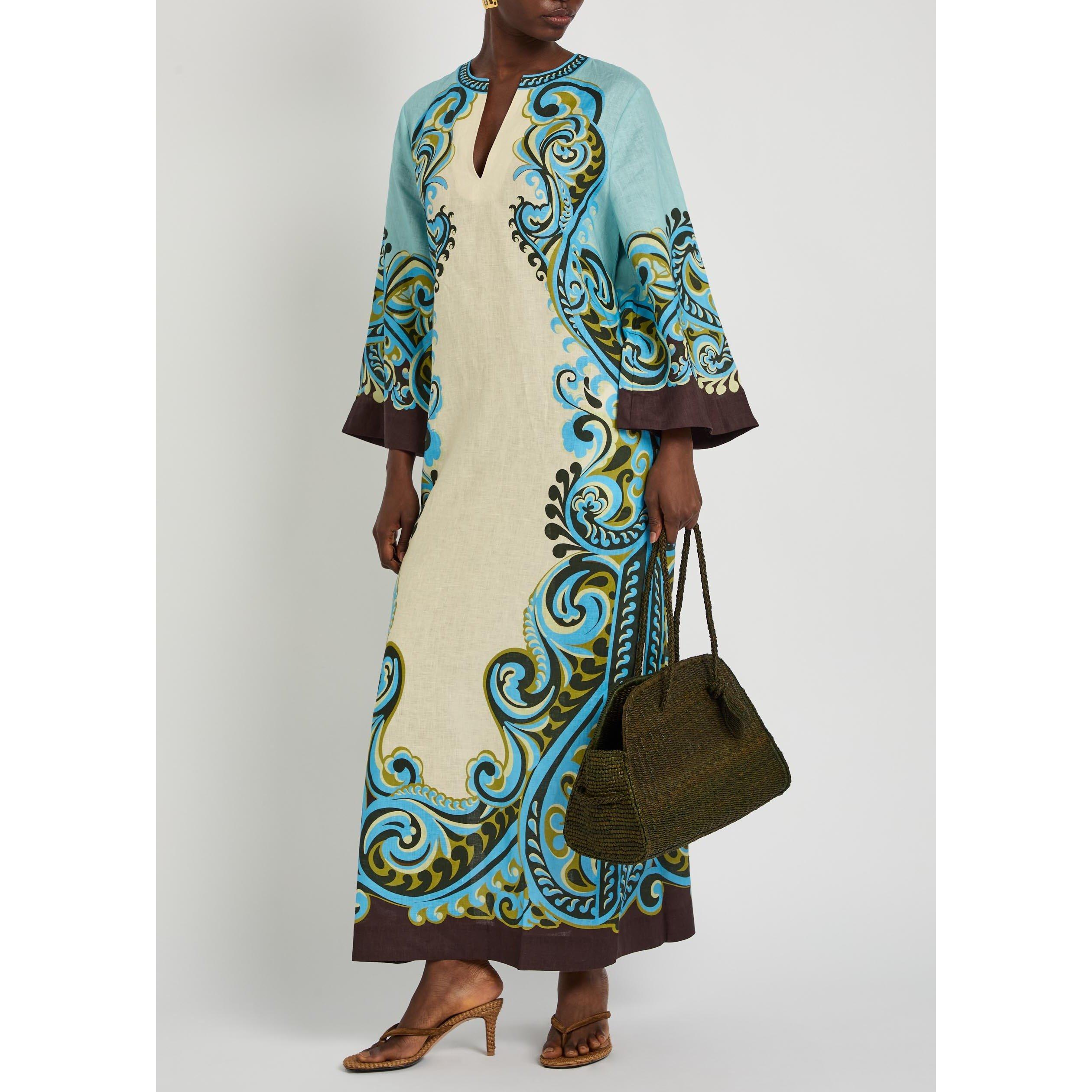 CREAM - Alemais - Women's Natalia Midi Linen Tea Dress - 5